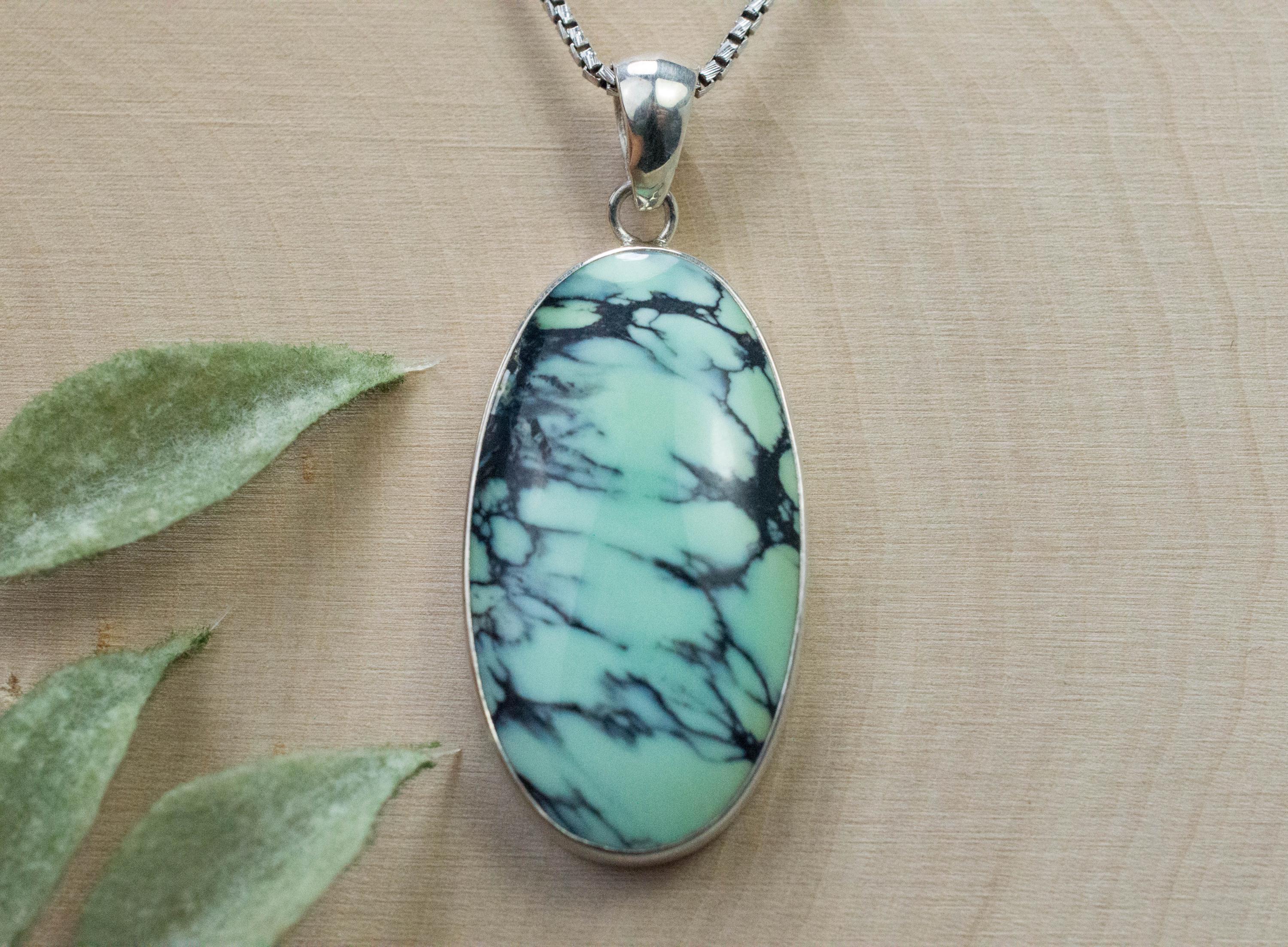 Variquoise Pendant, Natural Untreated Utah Turquoise