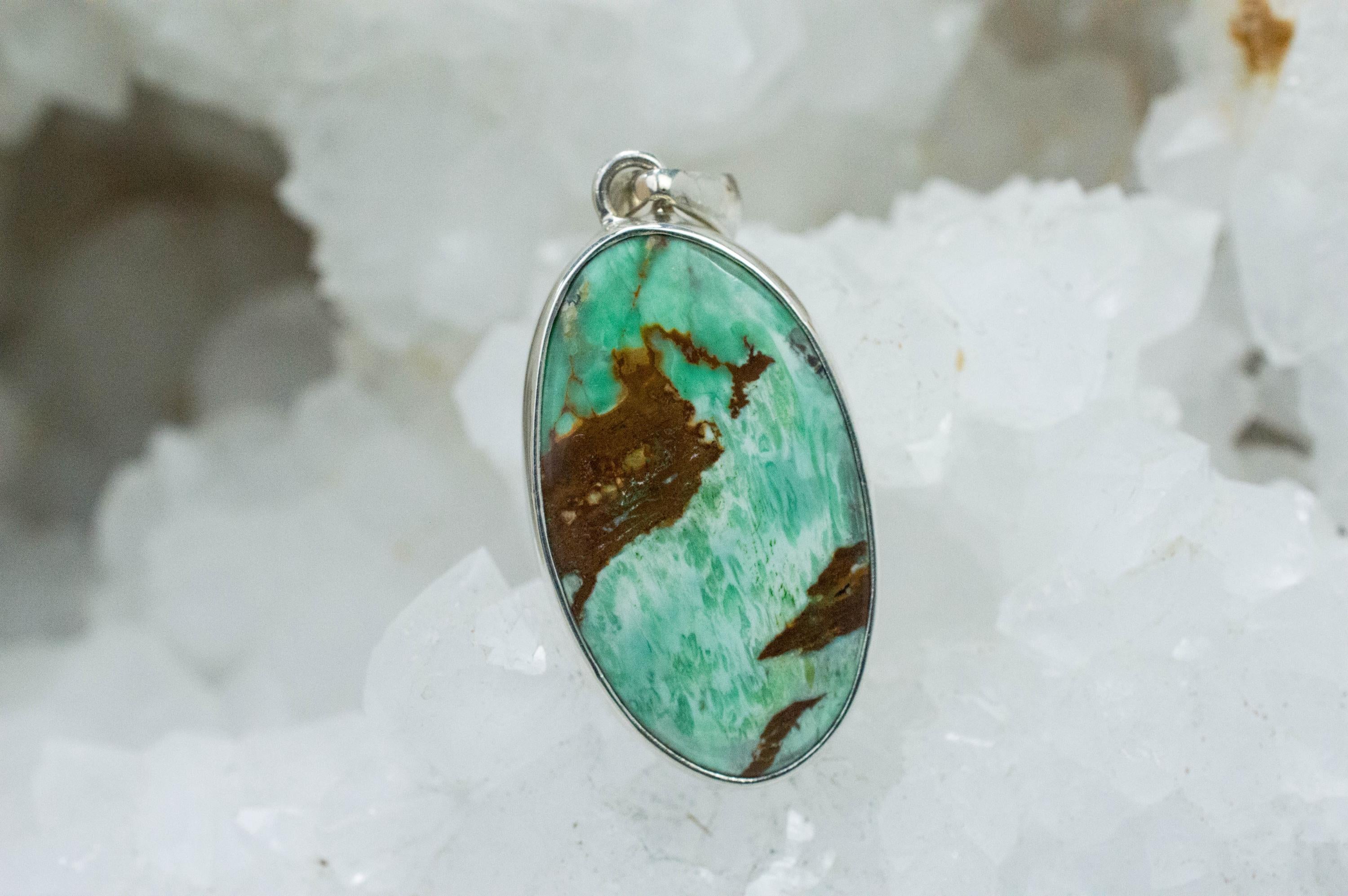 Variscite Pendant, Natural and Untreated Australia Variscite