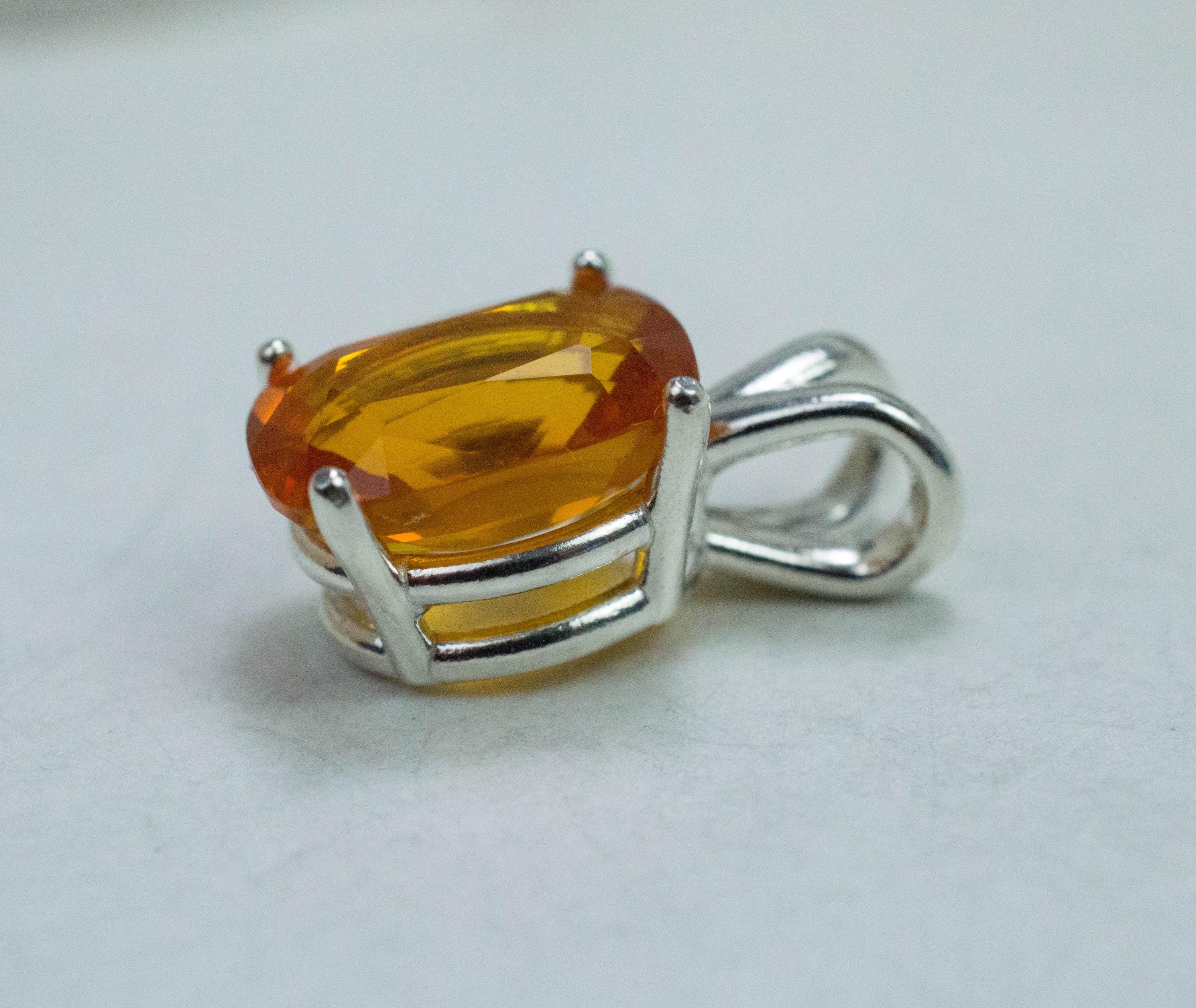 Amber Pendant; Natural Untreated Burma Amber; 1.290cts