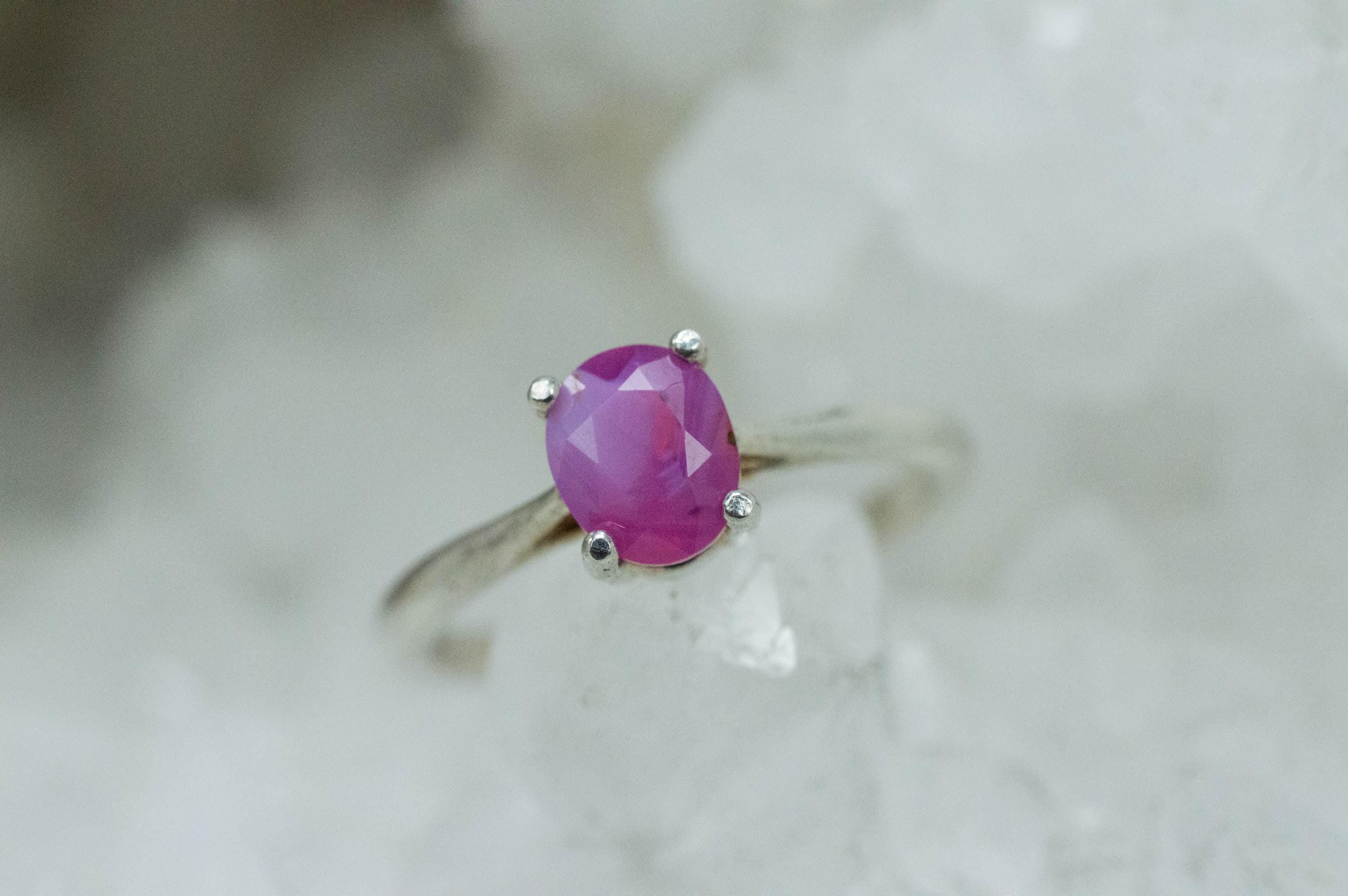 Pink Sapphire Ring, Natural Untreated Vietnam Sapphire; 1.020cts