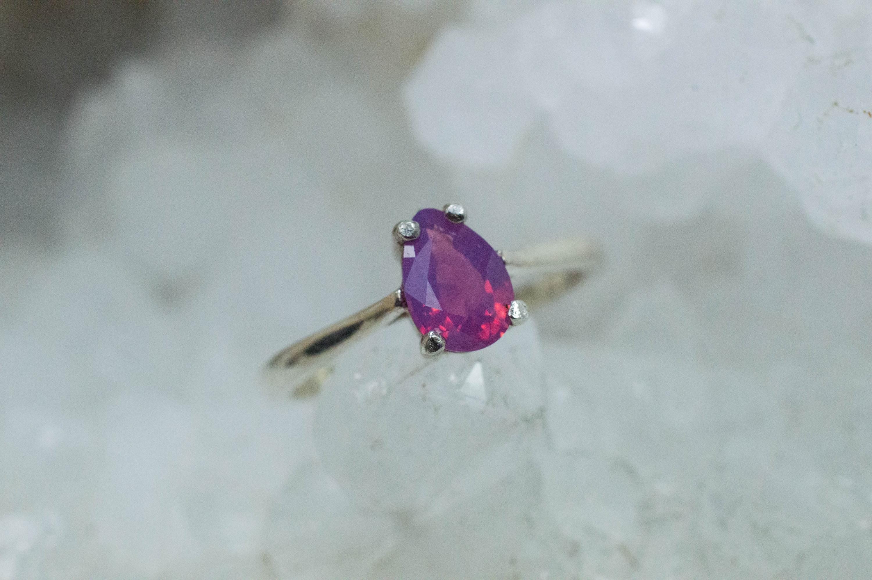 Pink Sapphire Ring, Natural Untreated Vietnam Sapphire; 1.010cts