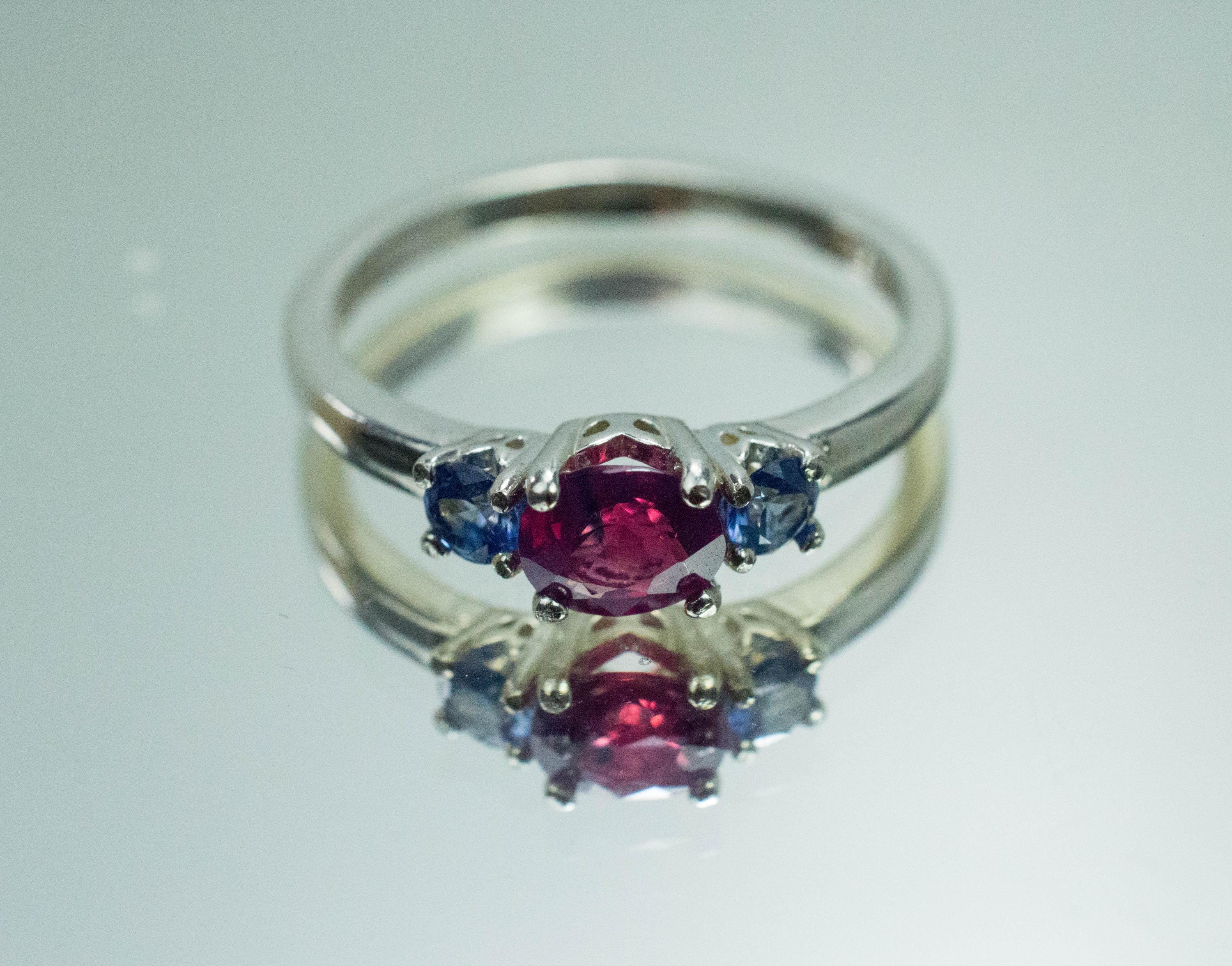 Pink Sapphire Ring, Natural Untreated Vietnam and Sri Lanka Sapphires