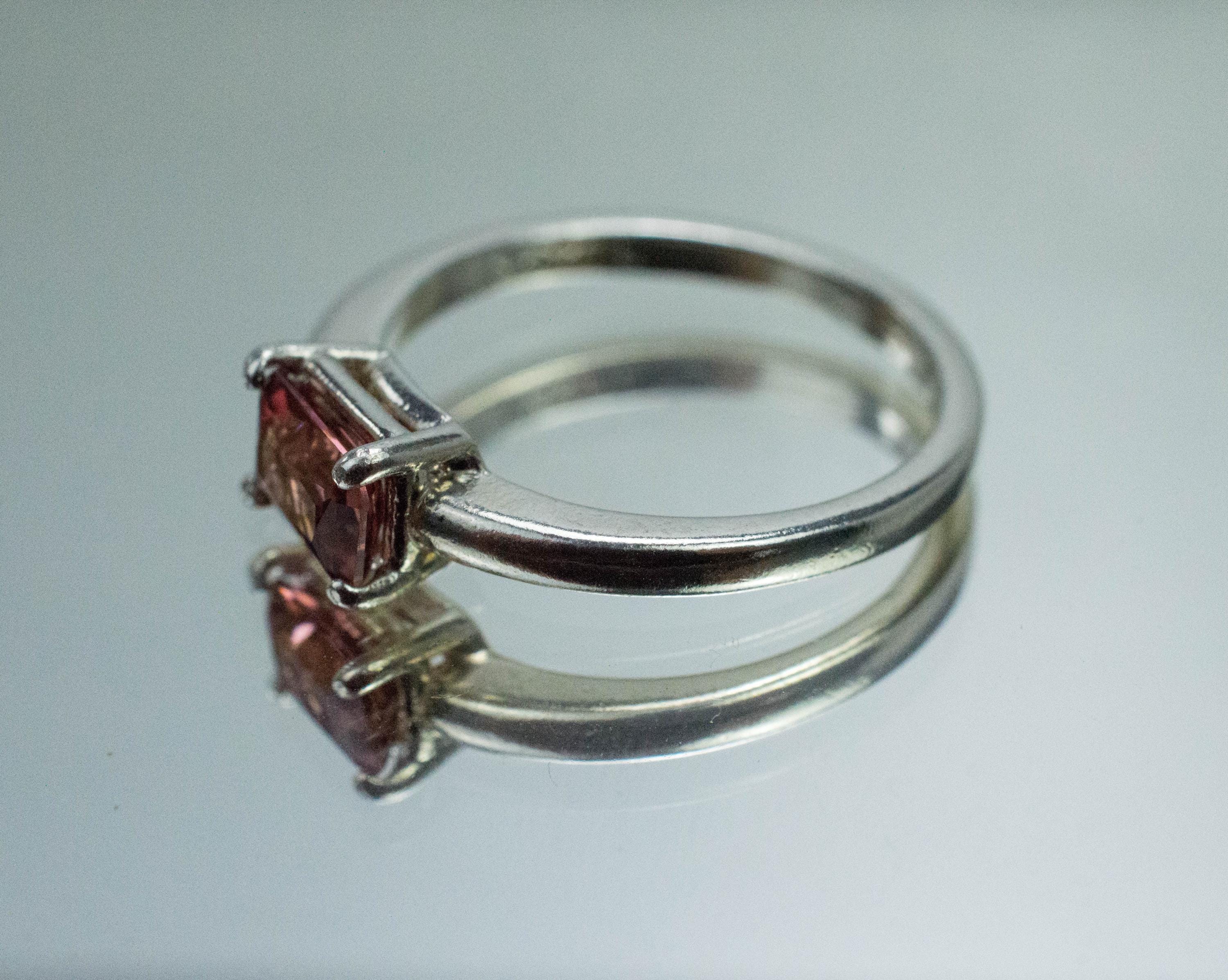 Pink Tourmaline Ring, Natural Untreated Brazil Tourmaline; 0.665cts