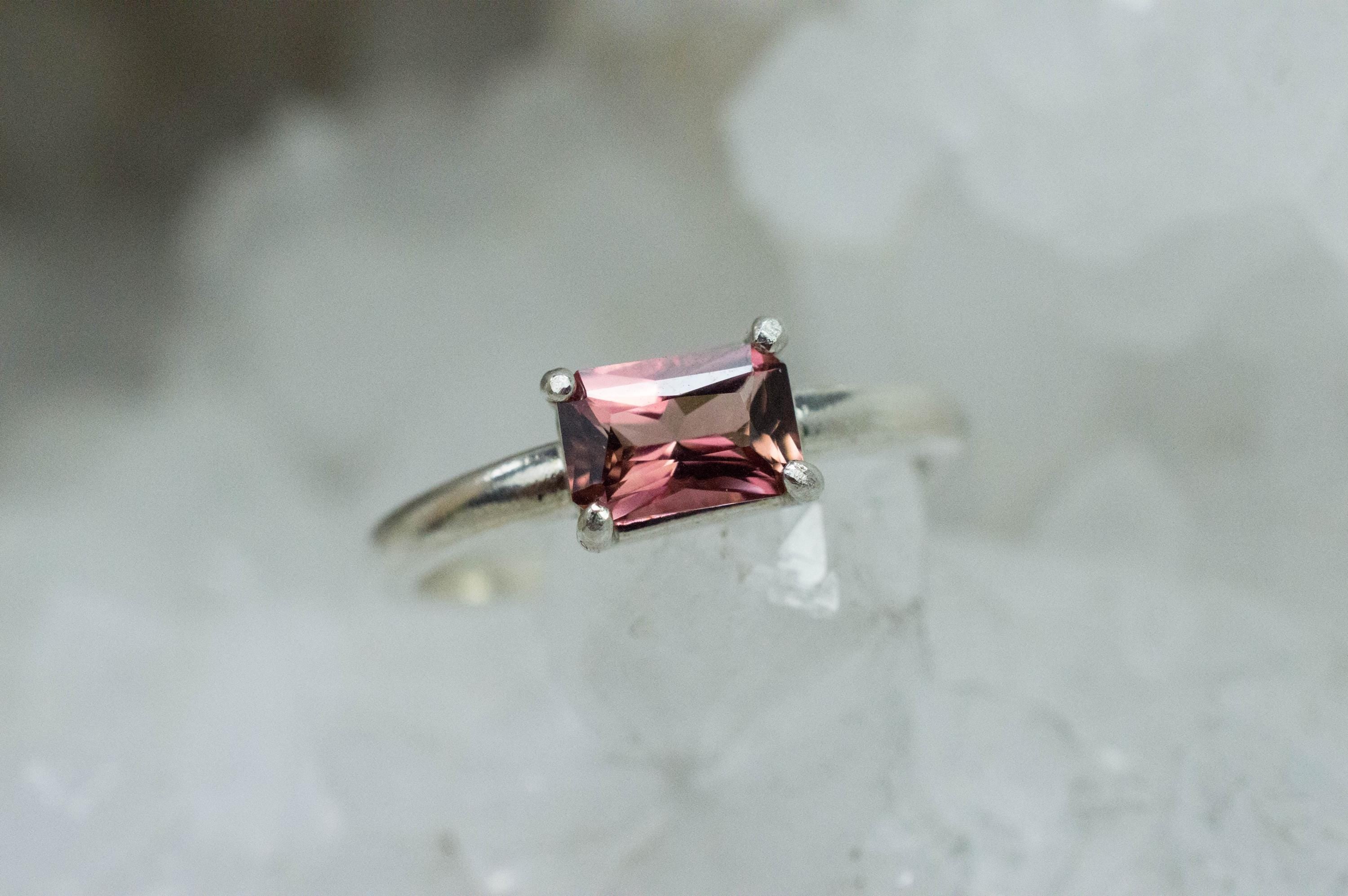 Pink Tourmaline Ring, Natural Untreated Brazil Tourmaline; 0.665cts