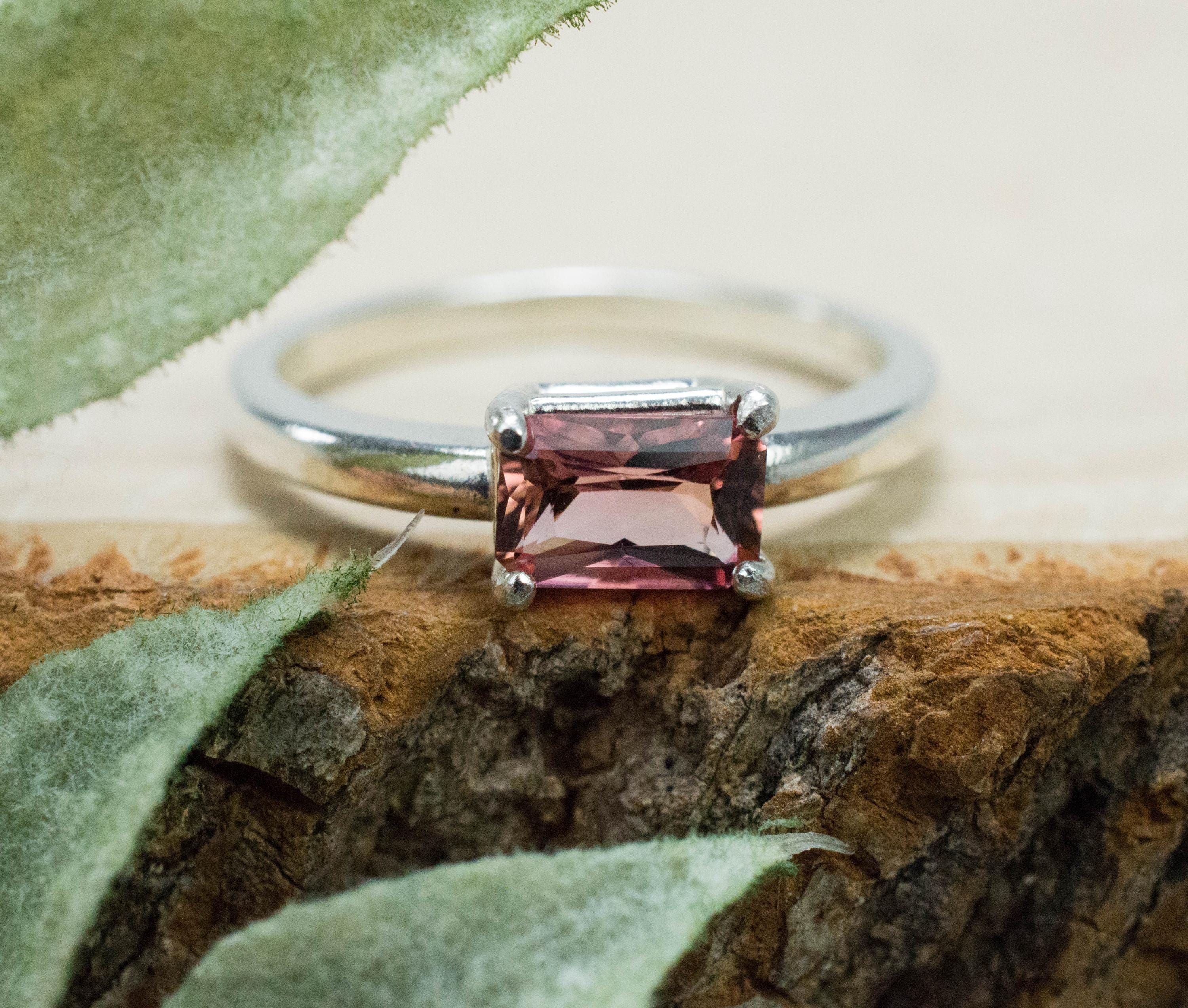 Pink Tourmaline Ring, Natural Untreated Brazil Tourmaline; 0.665cts