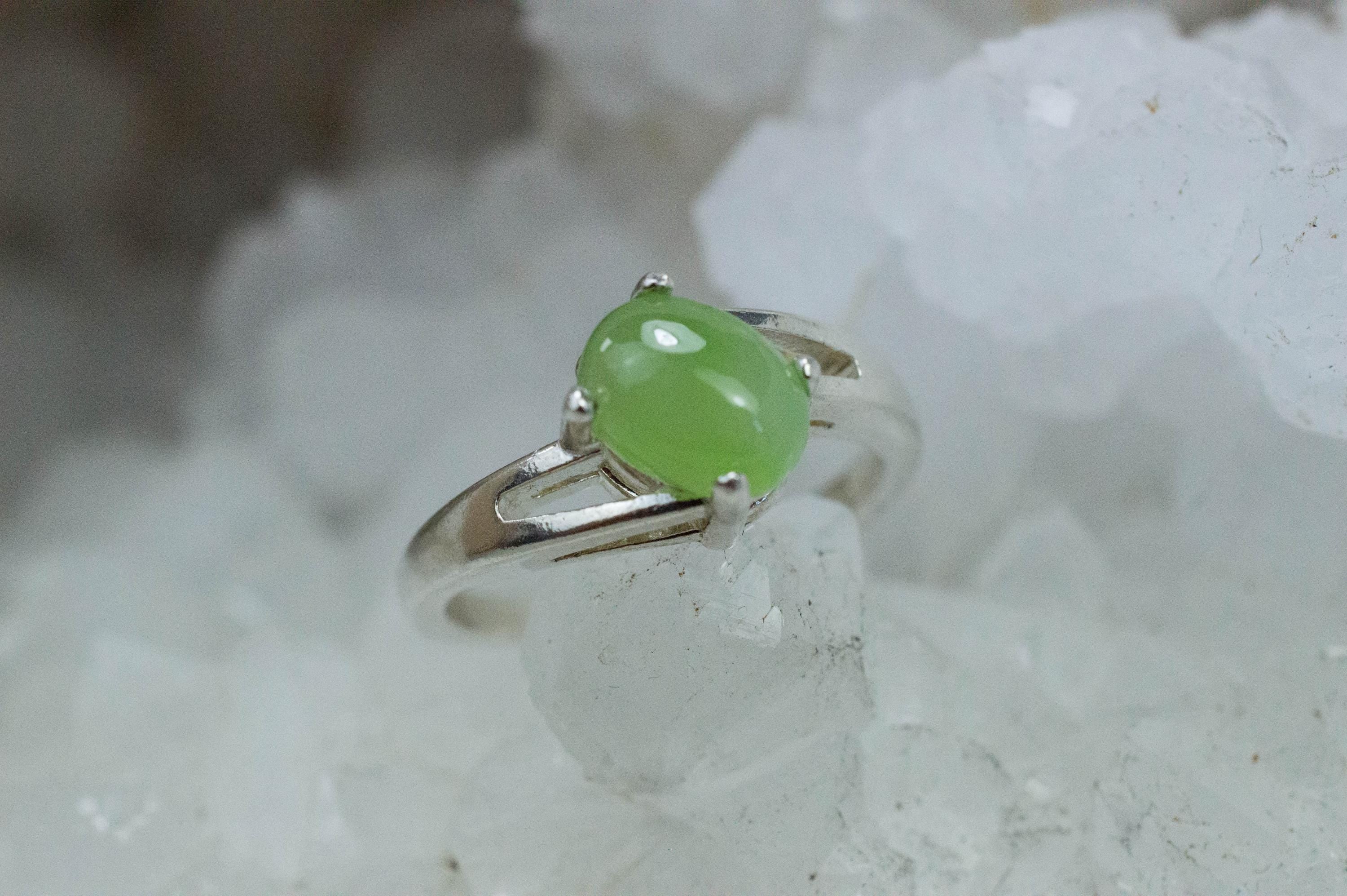 Jade Ring; Natural Untreated Taiwan Nephrite Jade; 1.500cts