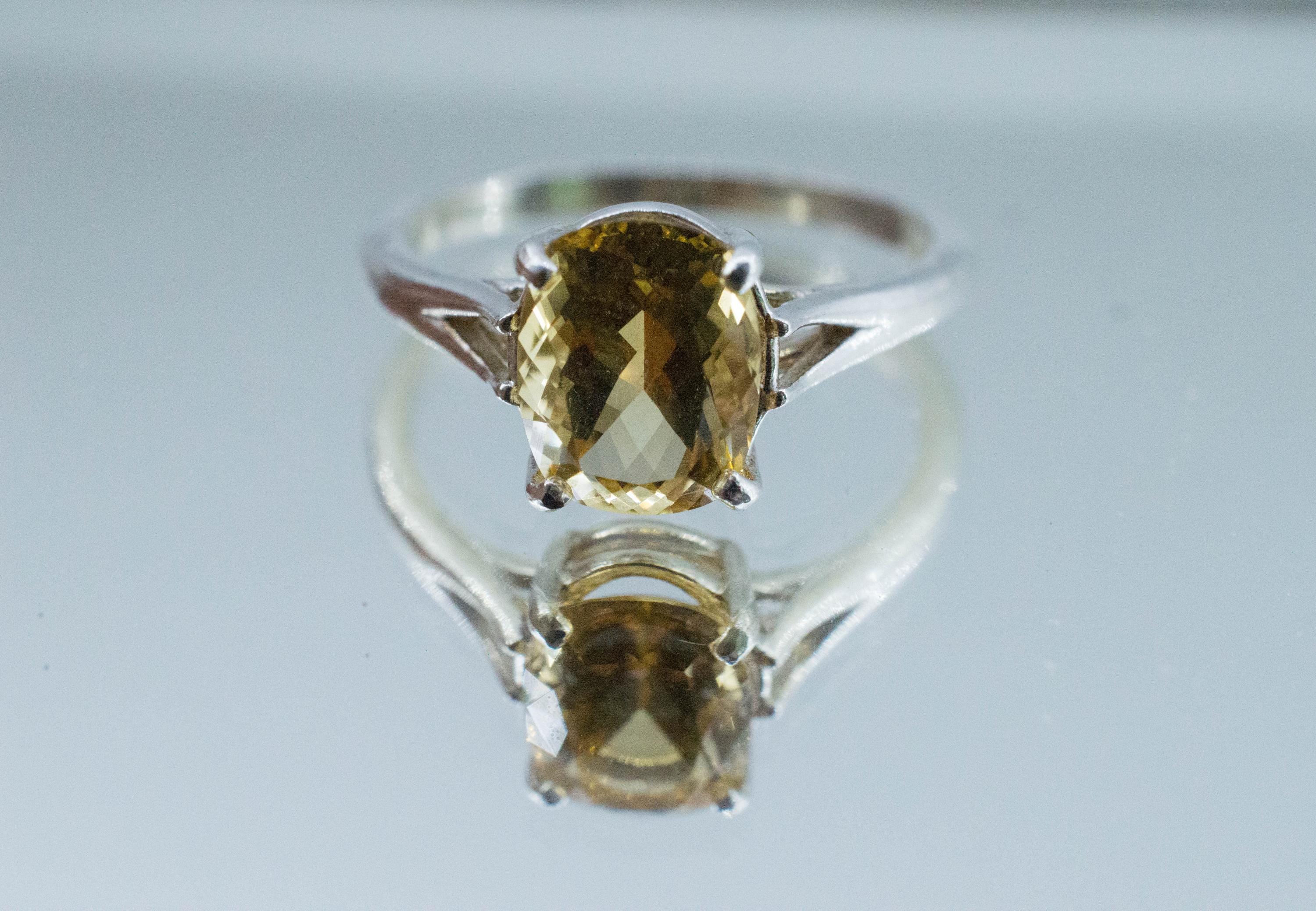 Heliodor Ring, Natural Untreated Brazil Golden Beryl; 1.840cts