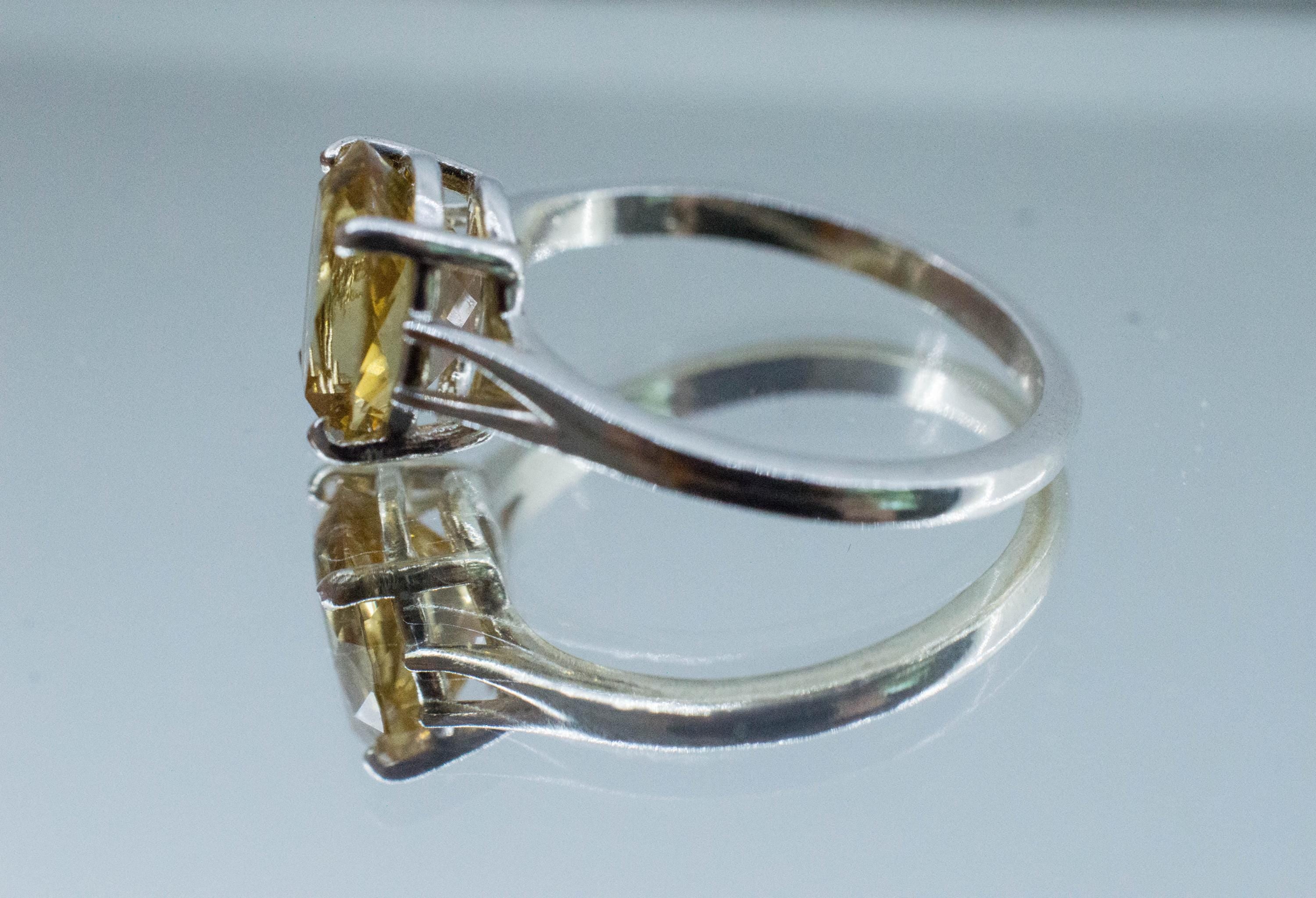 ヘイロー　ジターリング　チタニウム　ゴールド Heliodor Ring, Natural Untreated Brazil Golden Beryl; 1.840cts