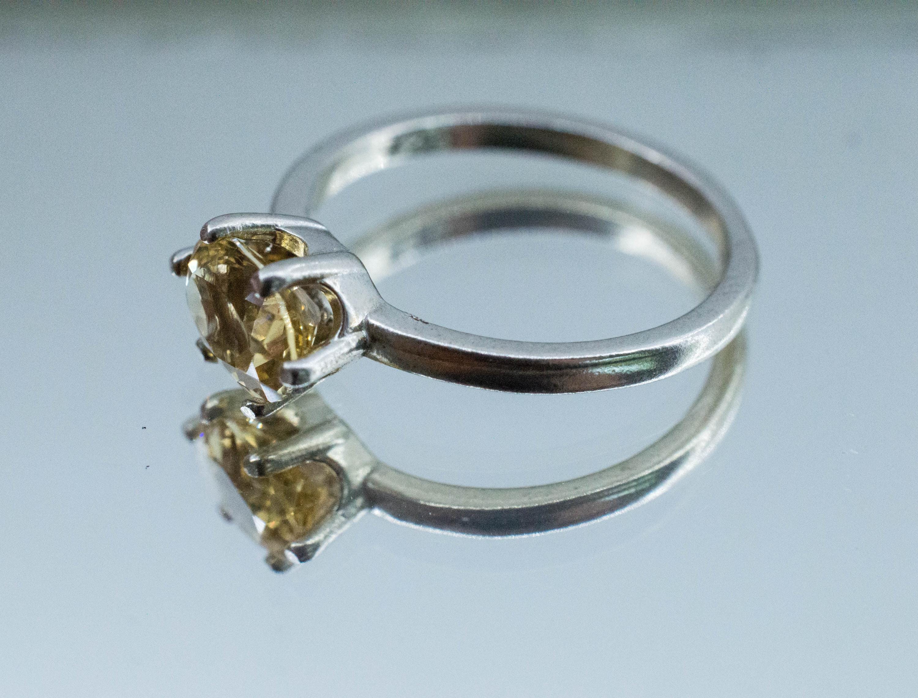 Heliodor Ring, Natural Untreated Brazil Golden Beryl; 1.120cts