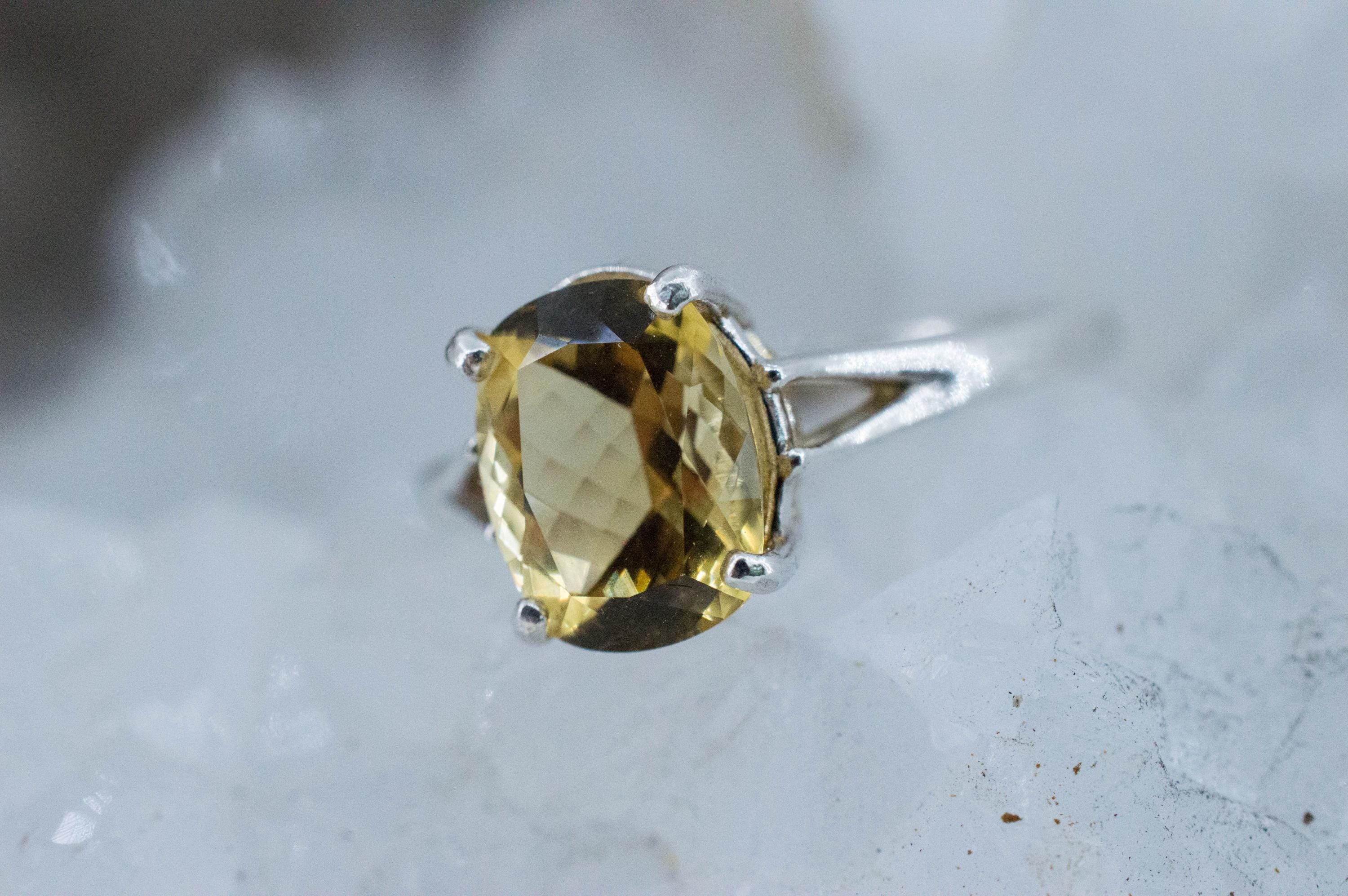 Heliodor Ring, Natural Untreated Brazil Golden Beryl; 1.840cts