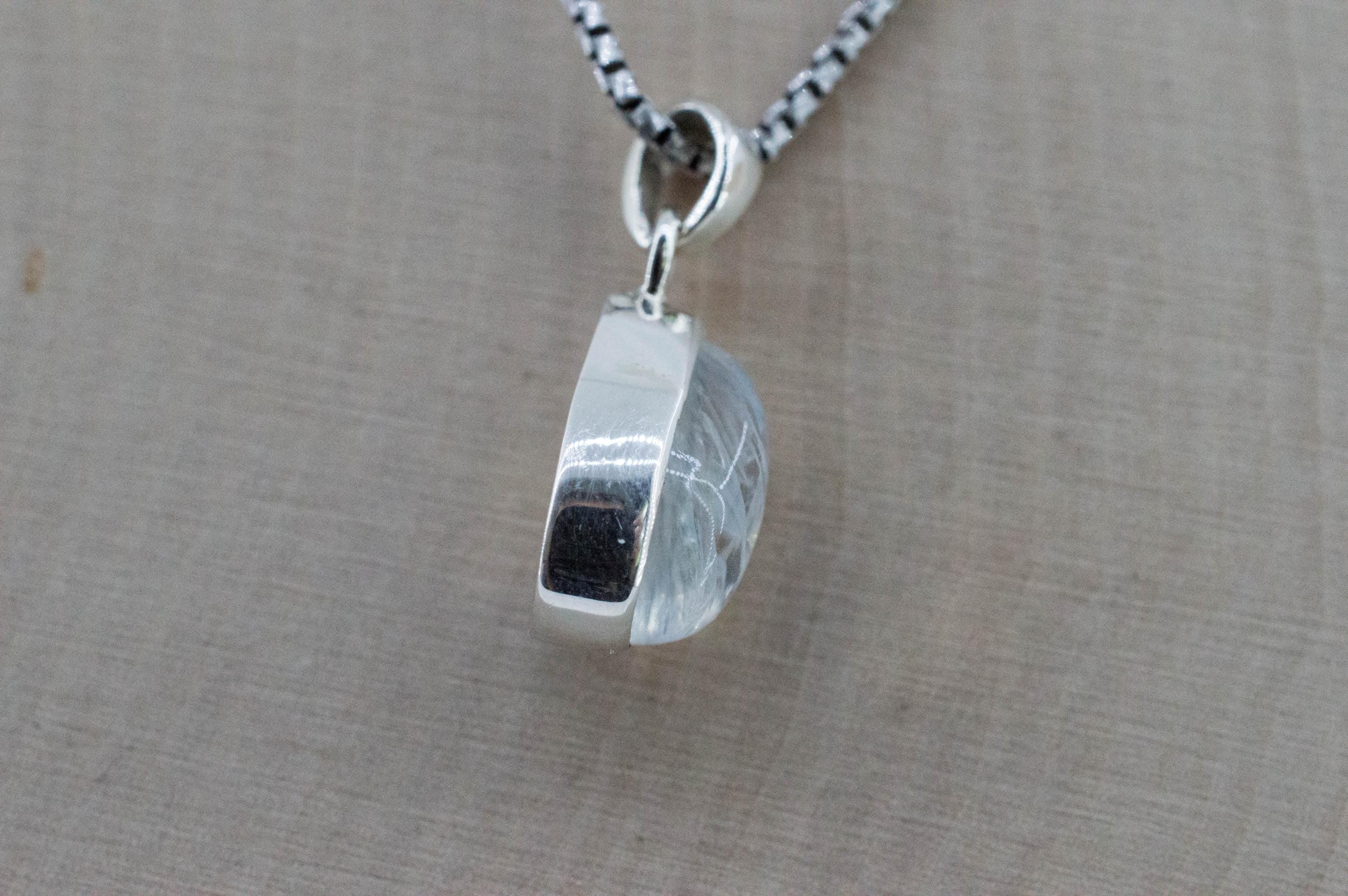 Rainbow Moonstone Pendant, Natural Untreated India Moonstone; 5.750cts - Mark Oliver Gems