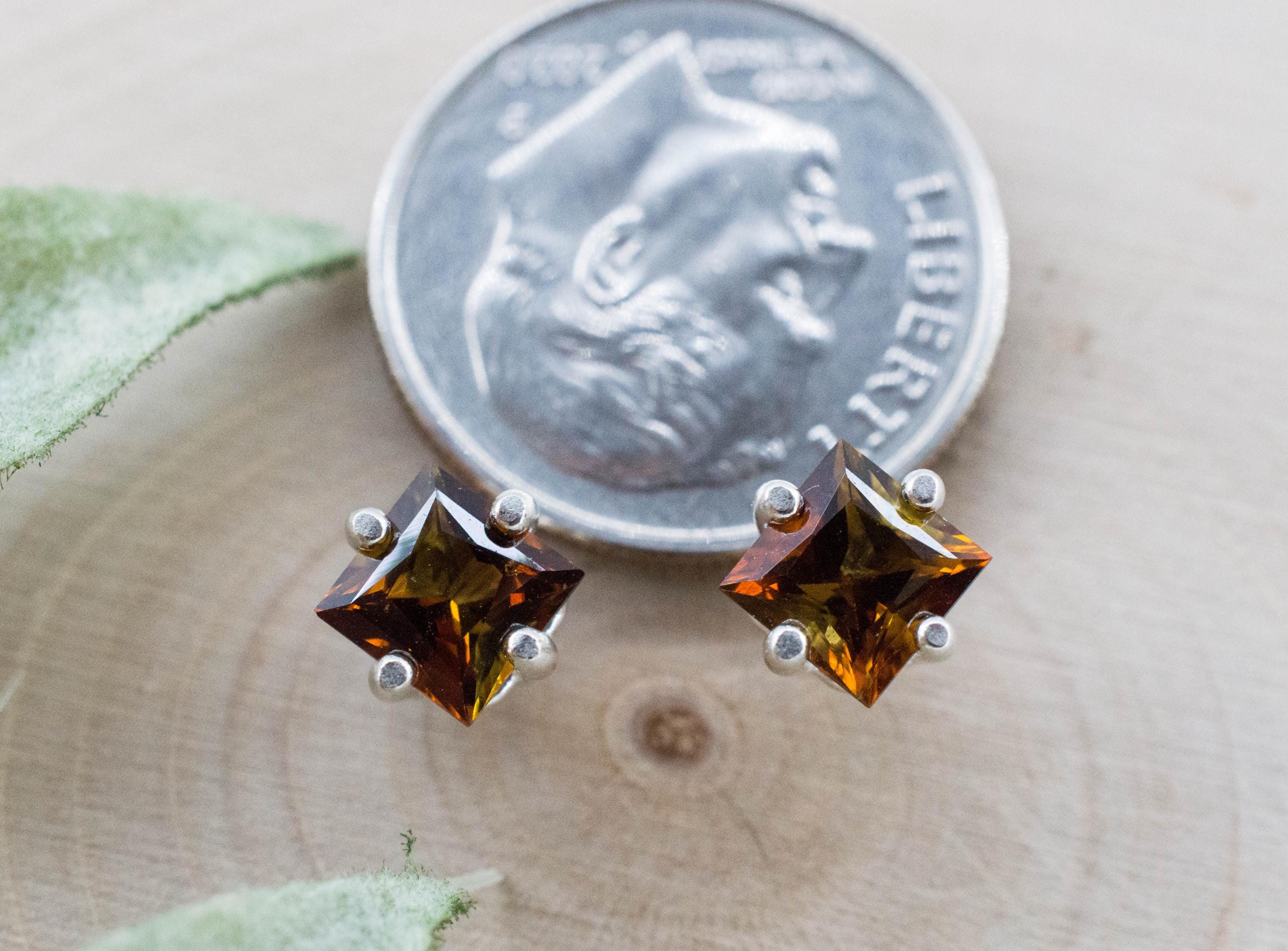 Sunset Tourmaline Earrings; Natural Untreated Tanzania Tourmaline; 1.245cts - Mark Oliver Gems