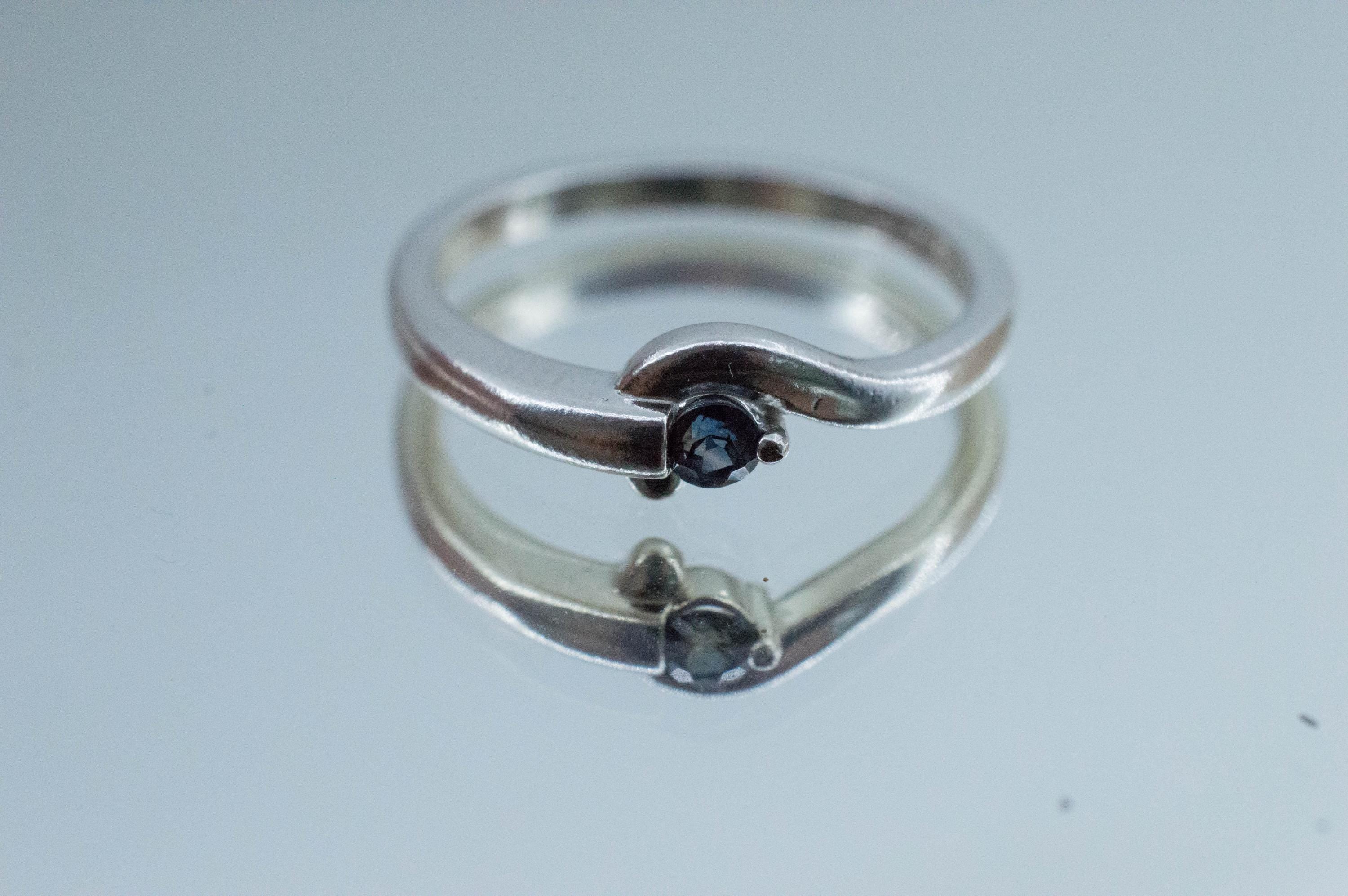 Sapphire Ring, Natural Untreated Tanzania Umba Sapphire; 0.130cts - Mark Oliver Gems