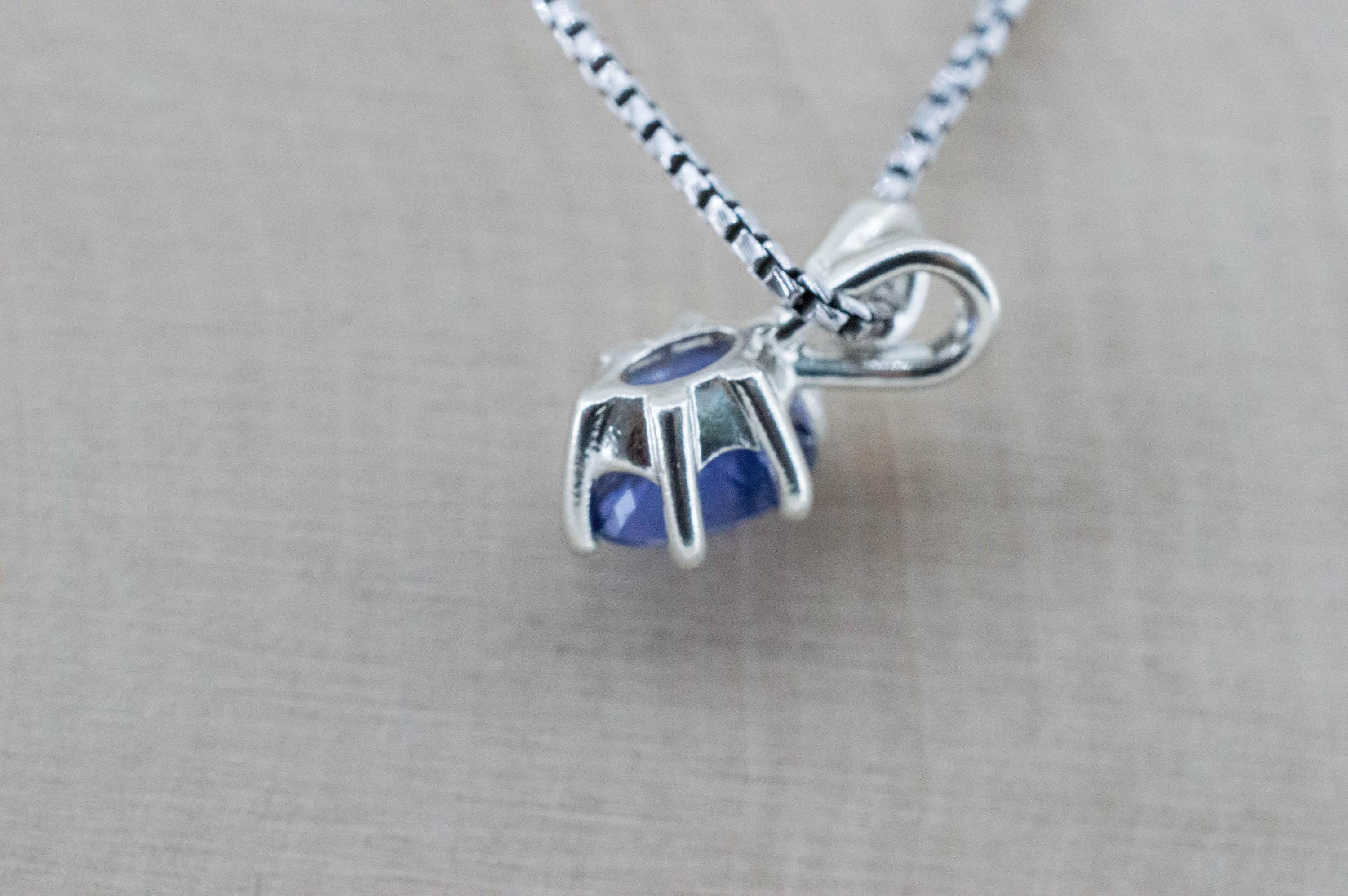 Iolite Pendant; Natural Untreated Tanzania Iolite; 1.090cts - Mark Oliver Gems