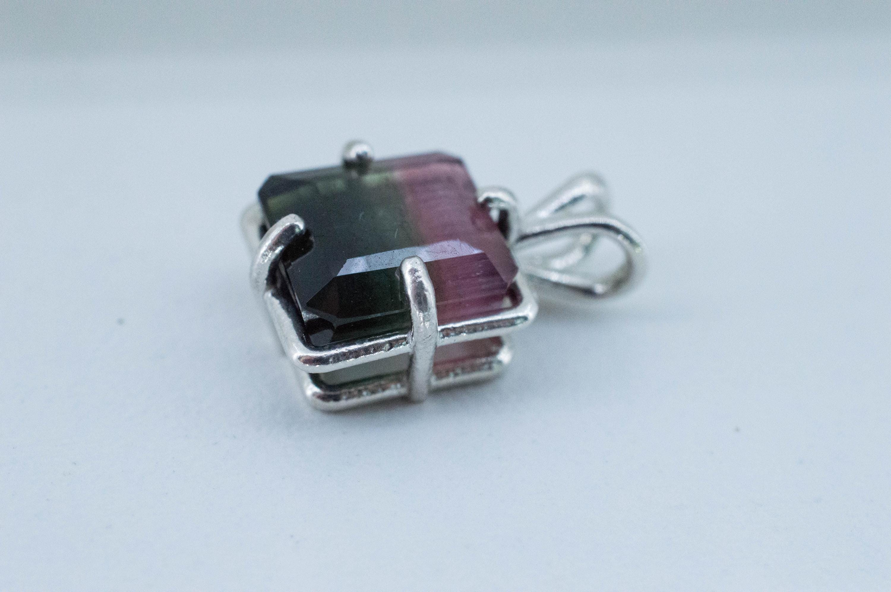 Watermelon Tourmaline Pendant; Natural Untreated Brazil Tourmaline; 6.185cts - Mark Oliver Gems