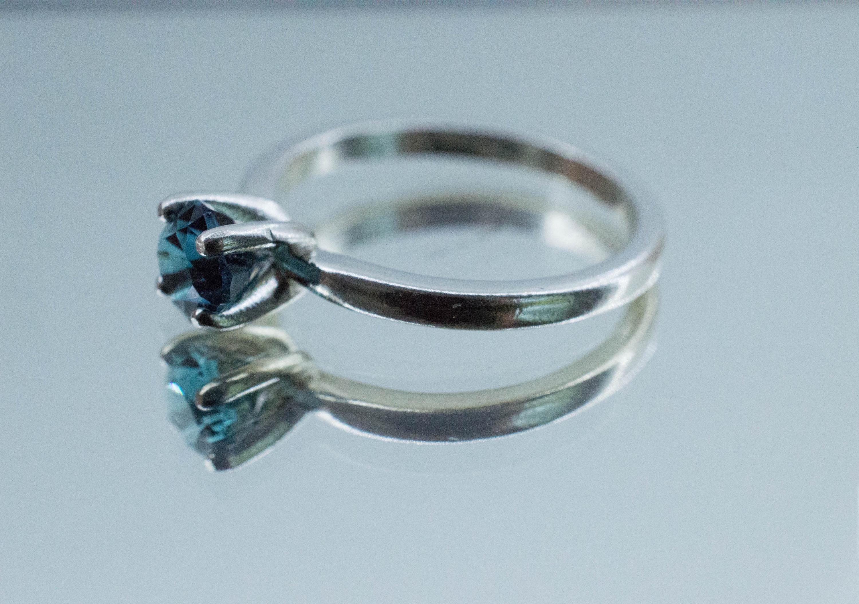 Indicolite Tourmaline Ring, Natural Untreated Afghanistan Blue Tourmaline; 0.800cts - Mark Oliver Gems