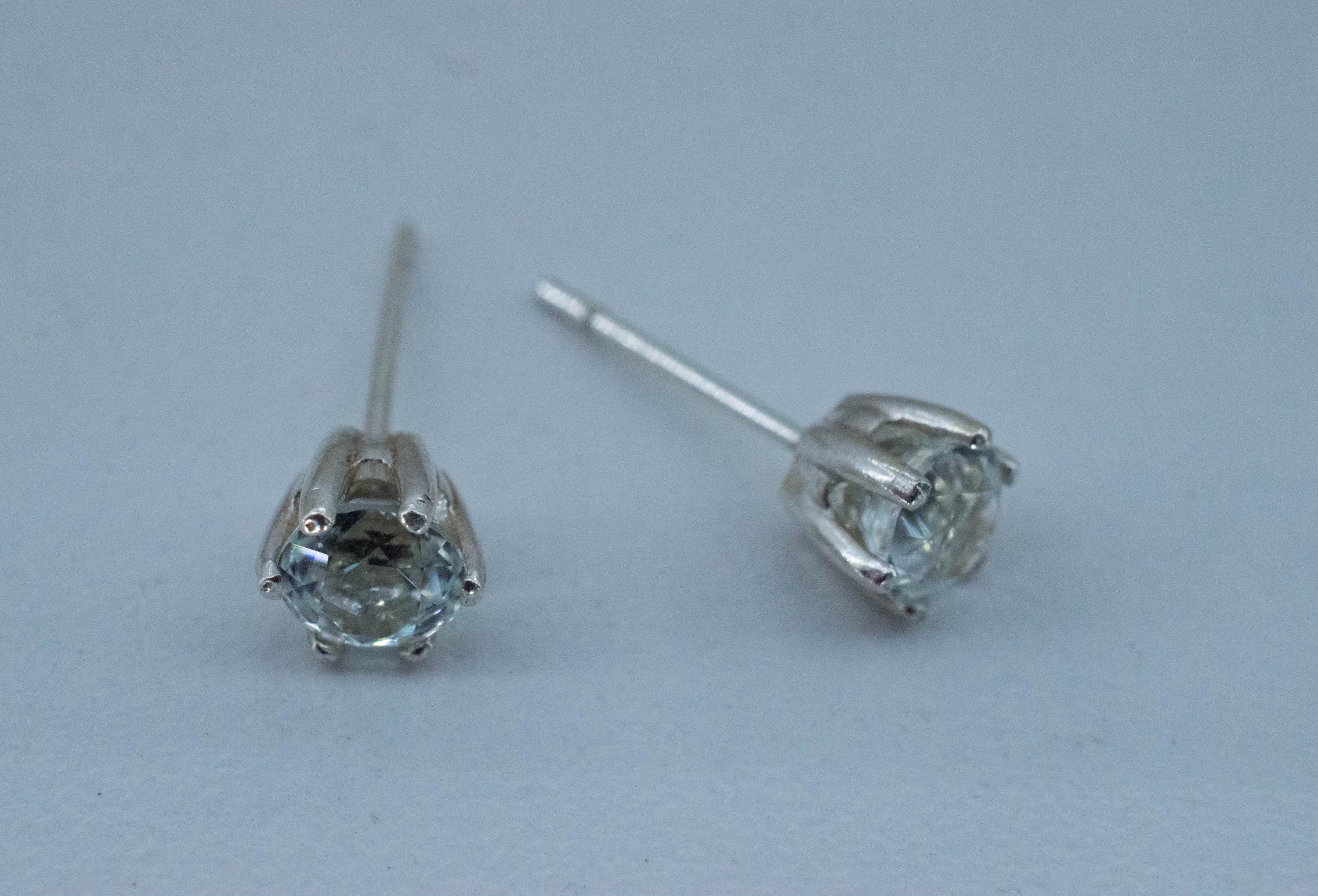 Achroite Tourmaline Earrings; Natural Untreated Namibia Colorless Tourmaline; 1.500cts - Mark Oliver Gems