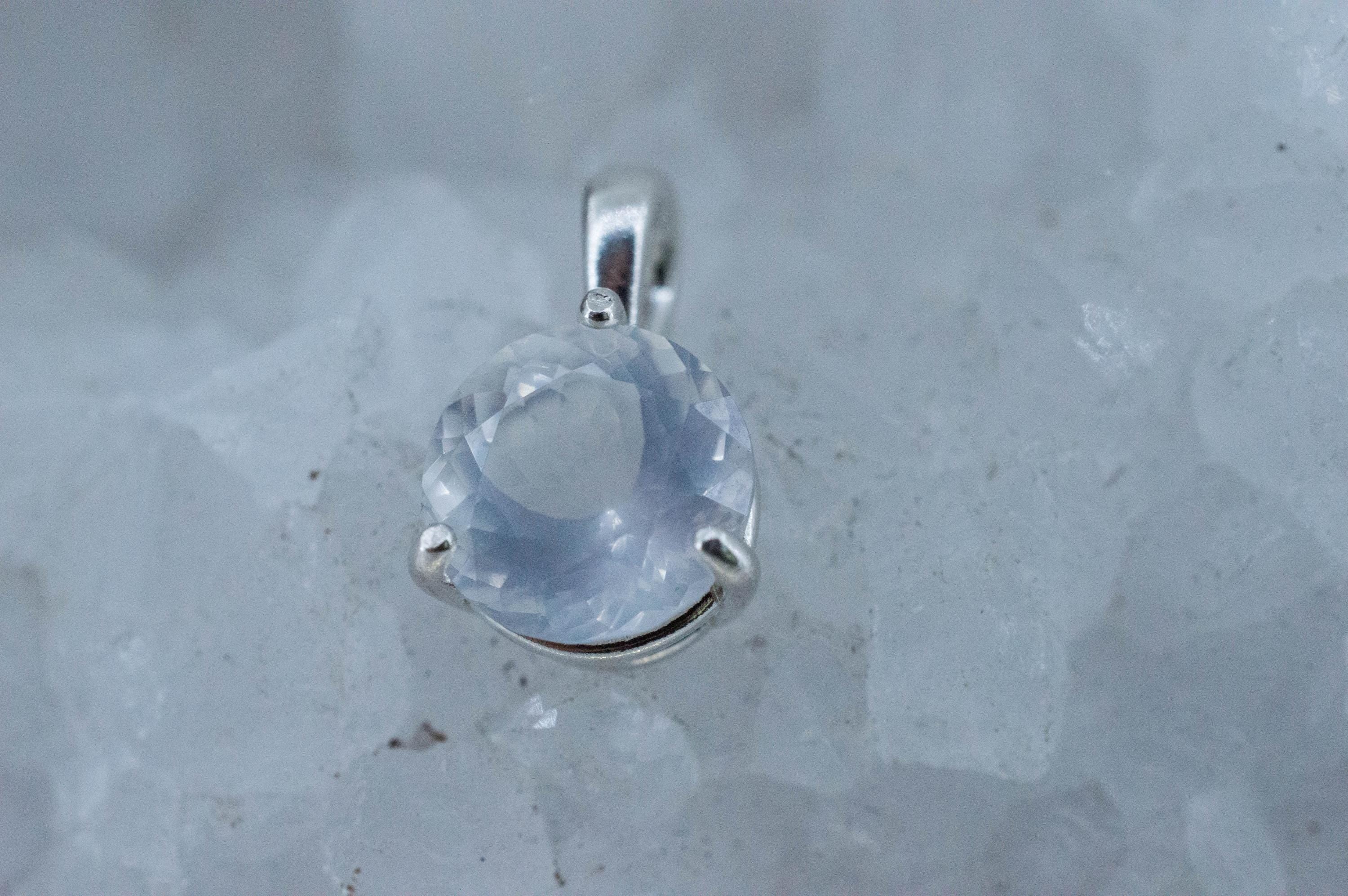 Moon Quartz Pendant, Natural Untreated Brazil Quartz; 2.430cts - Mark Oliver Gems