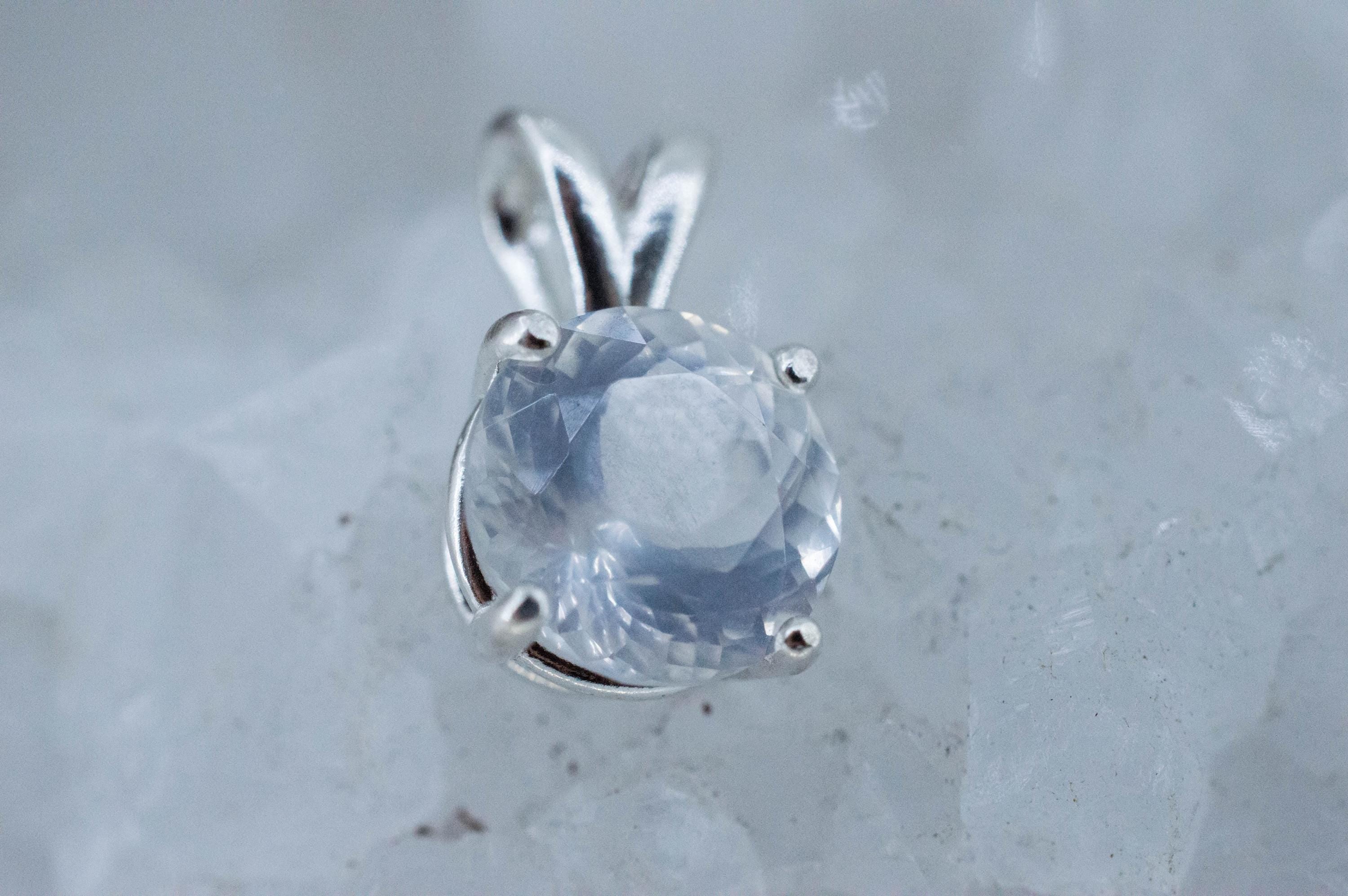 Moon Quartz Pendant, Natural Untreated Brazil Quartz; 2.690cts - Mark Oliver Gems