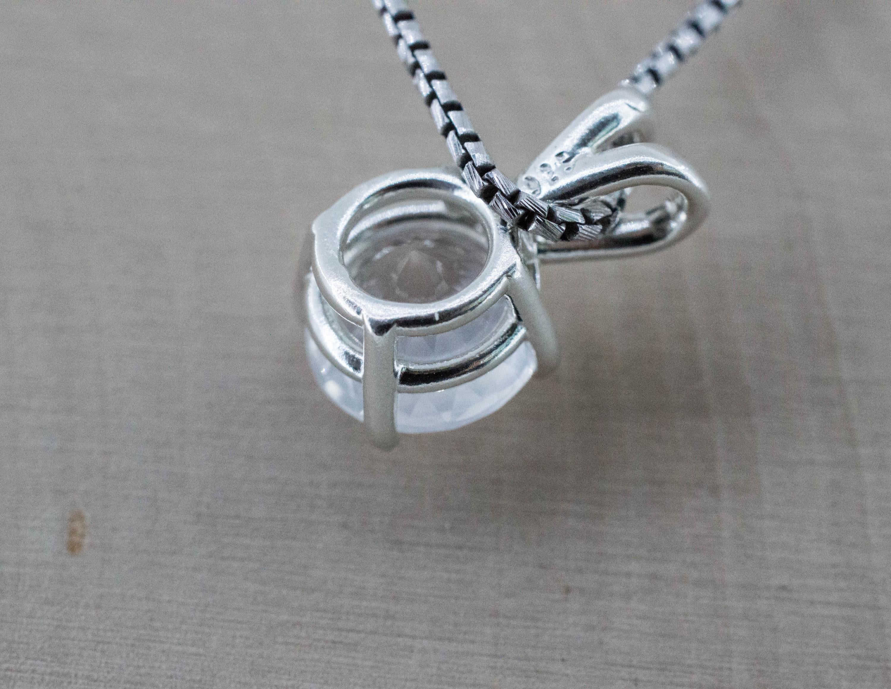 Moon Quartz Pendant, Natural Untreated Brazil Quartz; 2.690cts - Mark Oliver Gems