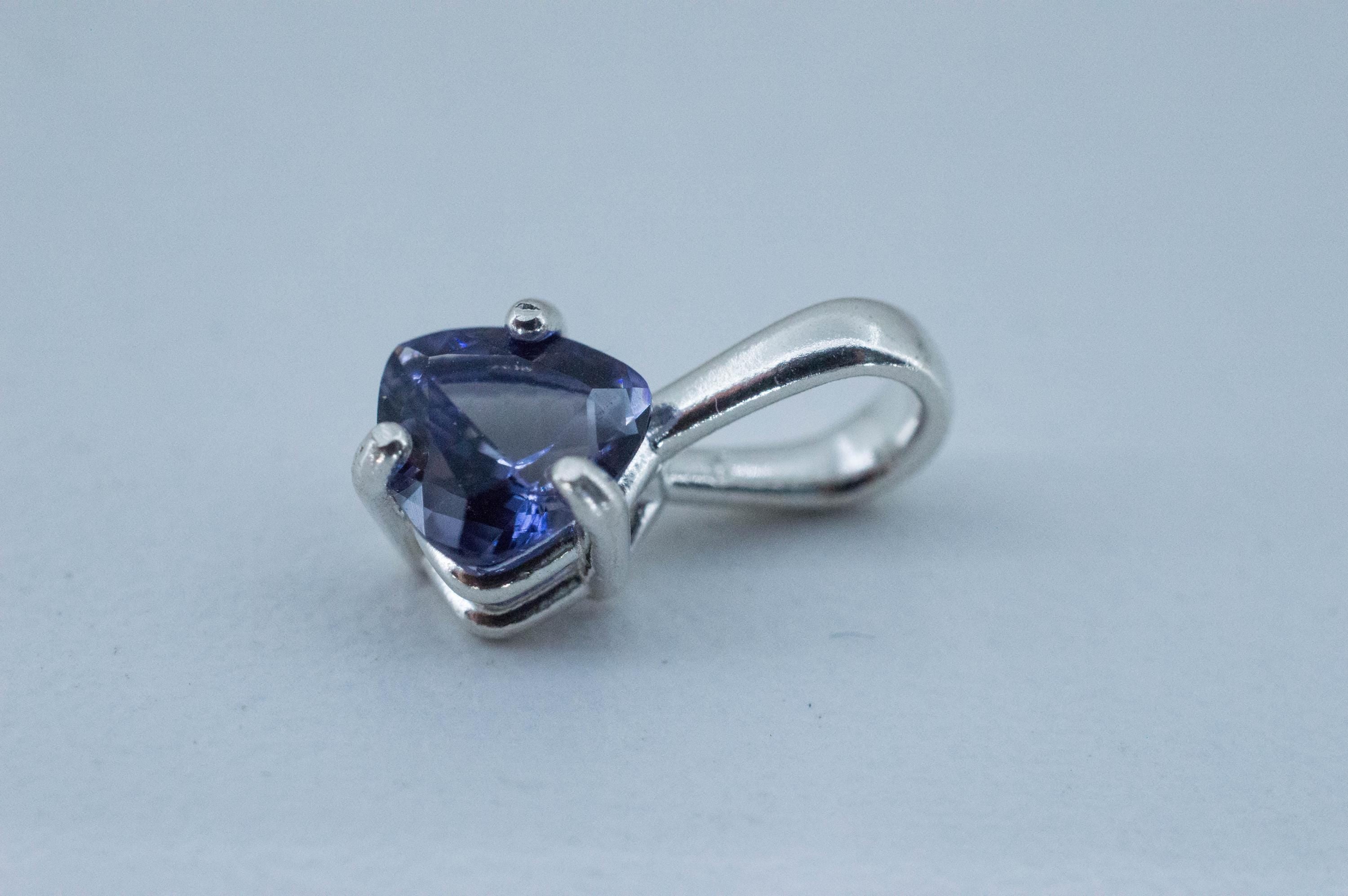 Iolite Pendant; Natural Untreated Tanzania Iolite; 0.750cts - Mark Oliver Gems