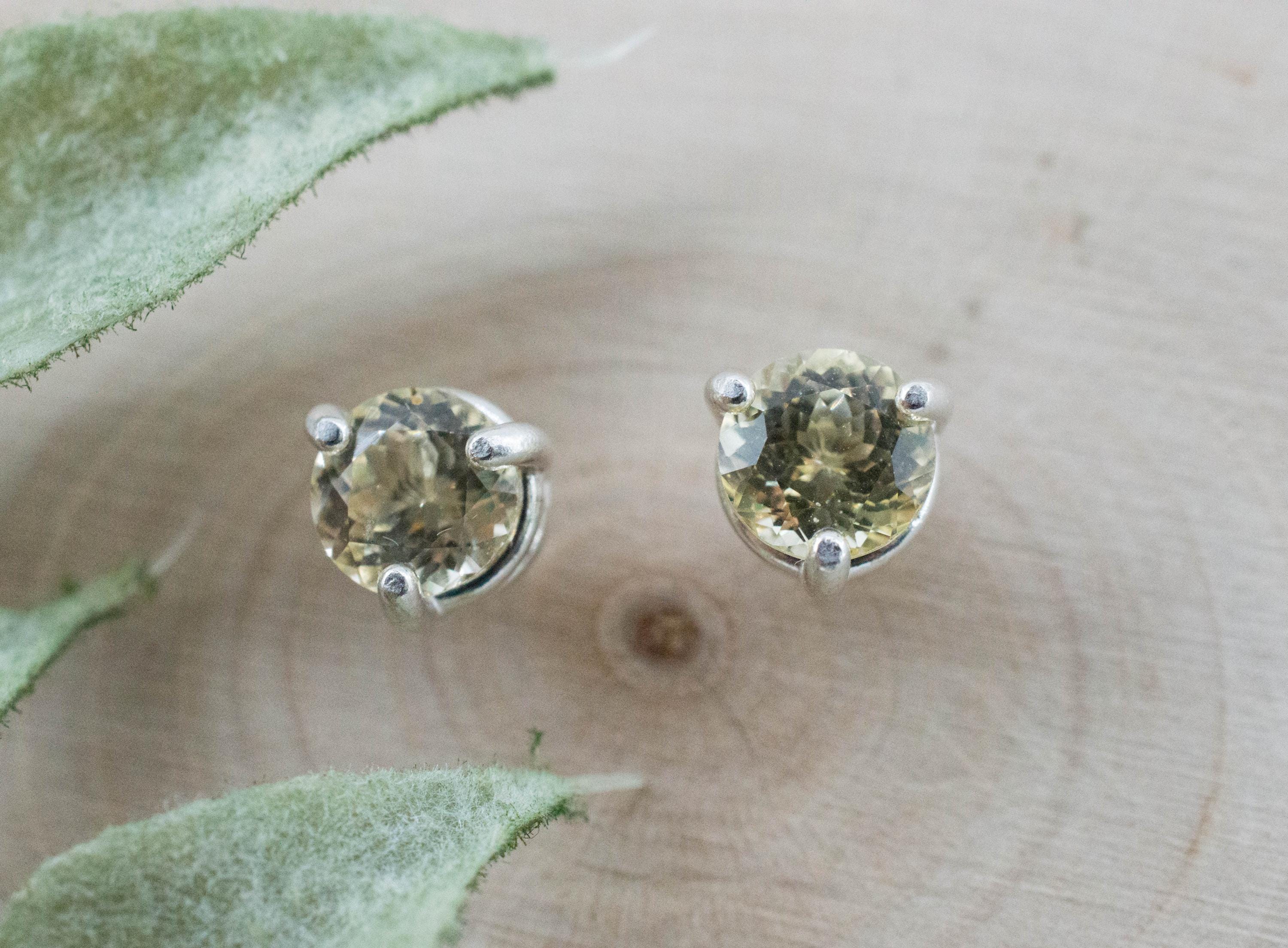 Yellow Sapphire Earrings, Natural Untreated Sri Lanka Sapphire; 1.800cts - Mark Oliver Gems