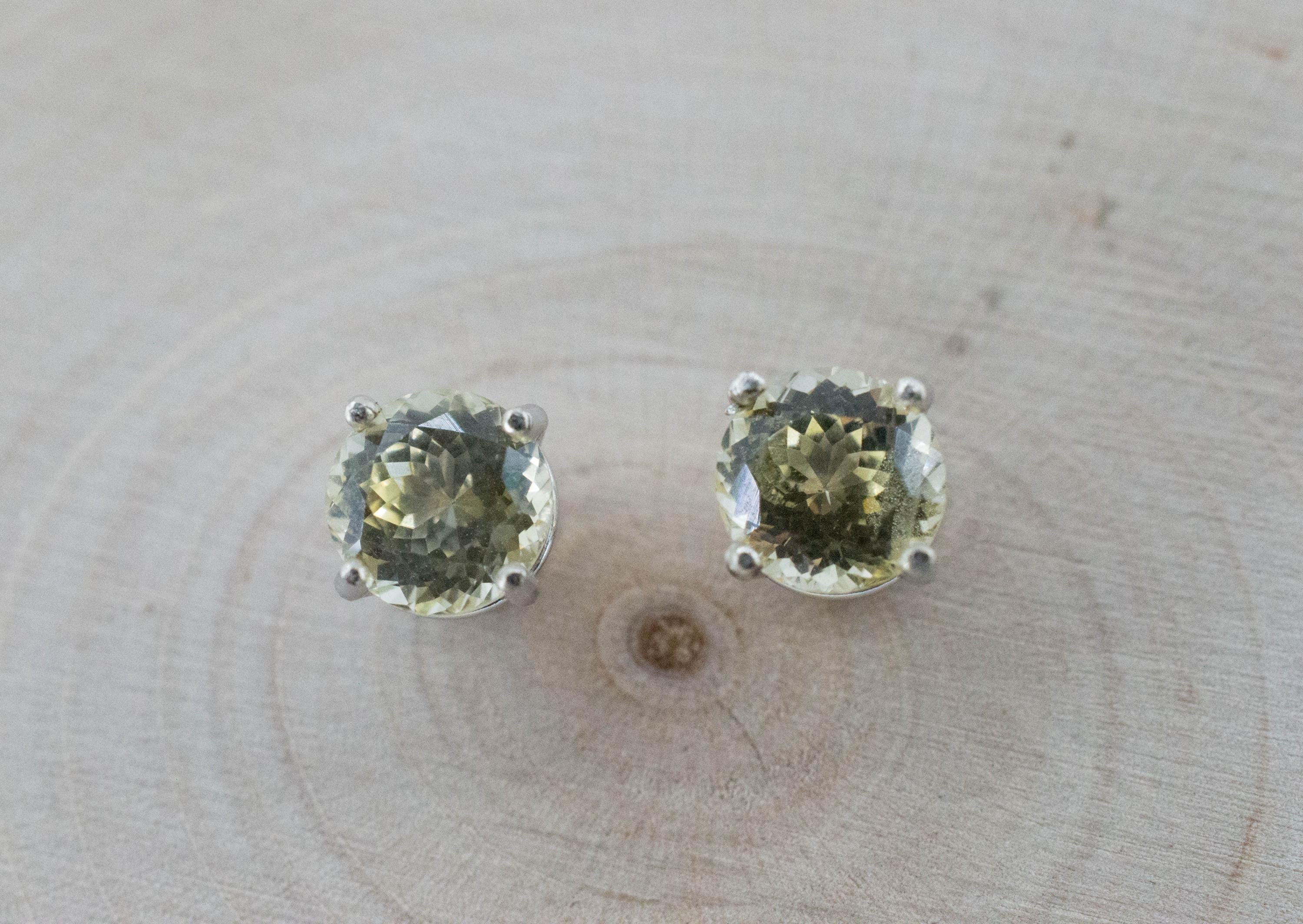 Yellow Sapphire Earrings, Natural Untreated Sri Lanka Sapphire; 2.020cts - Mark Oliver Gems
