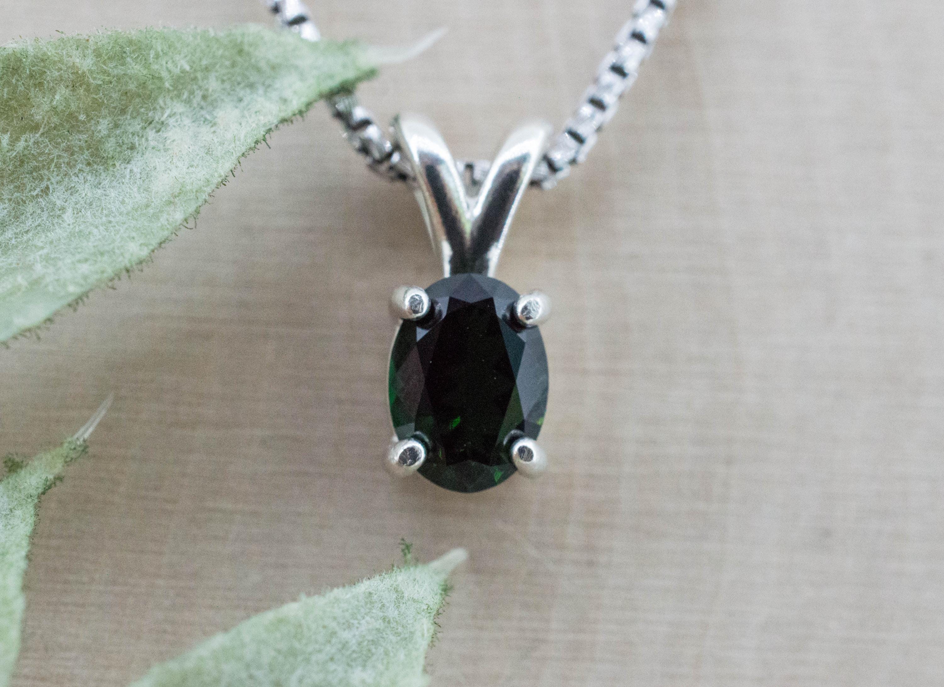 Chrome Tourmaline Pendant, Natural Untreated Tanzania Tourmaline; 1.030cts - Mark Oliver Gems