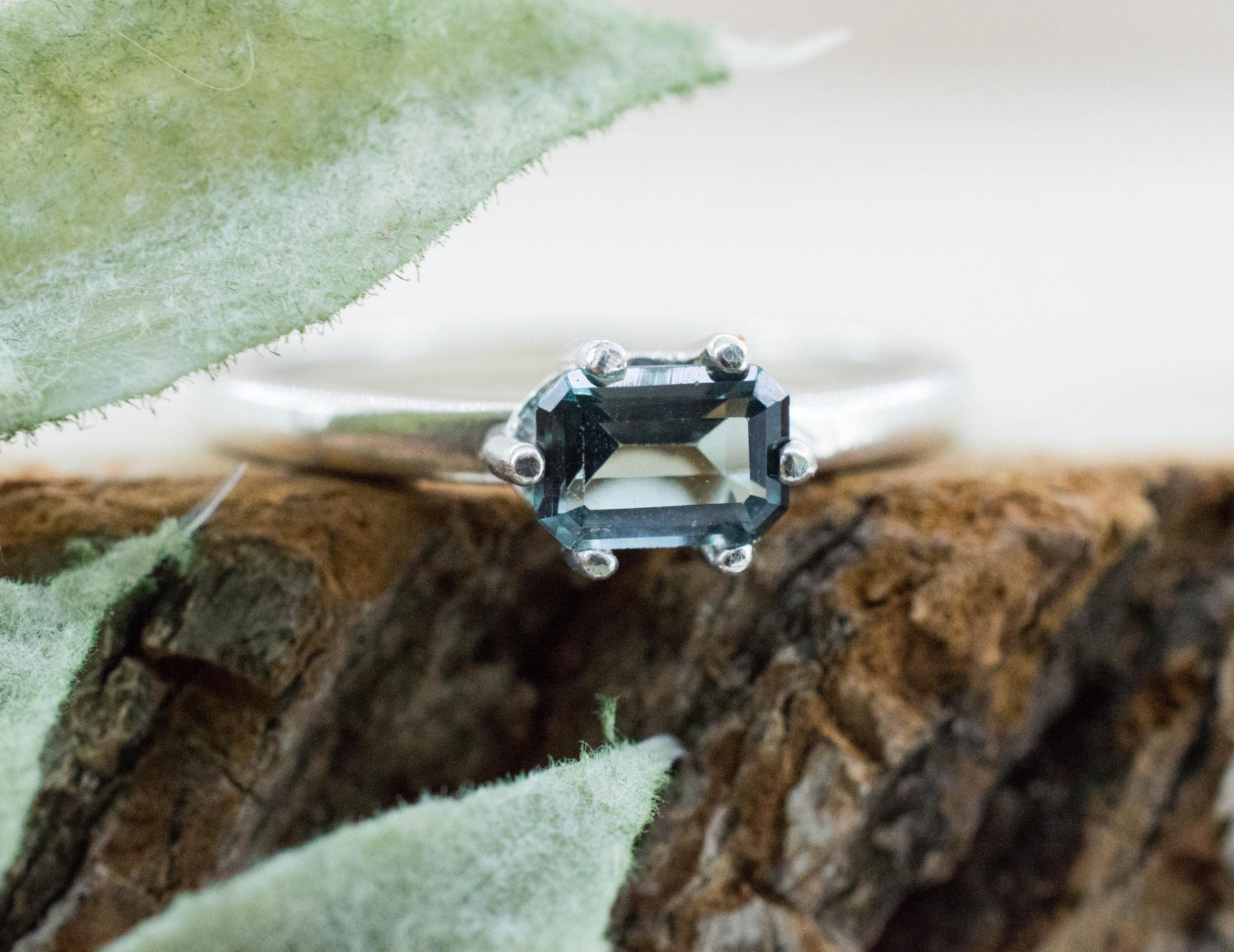 Gray Tourmaline Ring, Natural Untreated Brazil Tourmaline; 0.560cts - Mark Oliver Gems