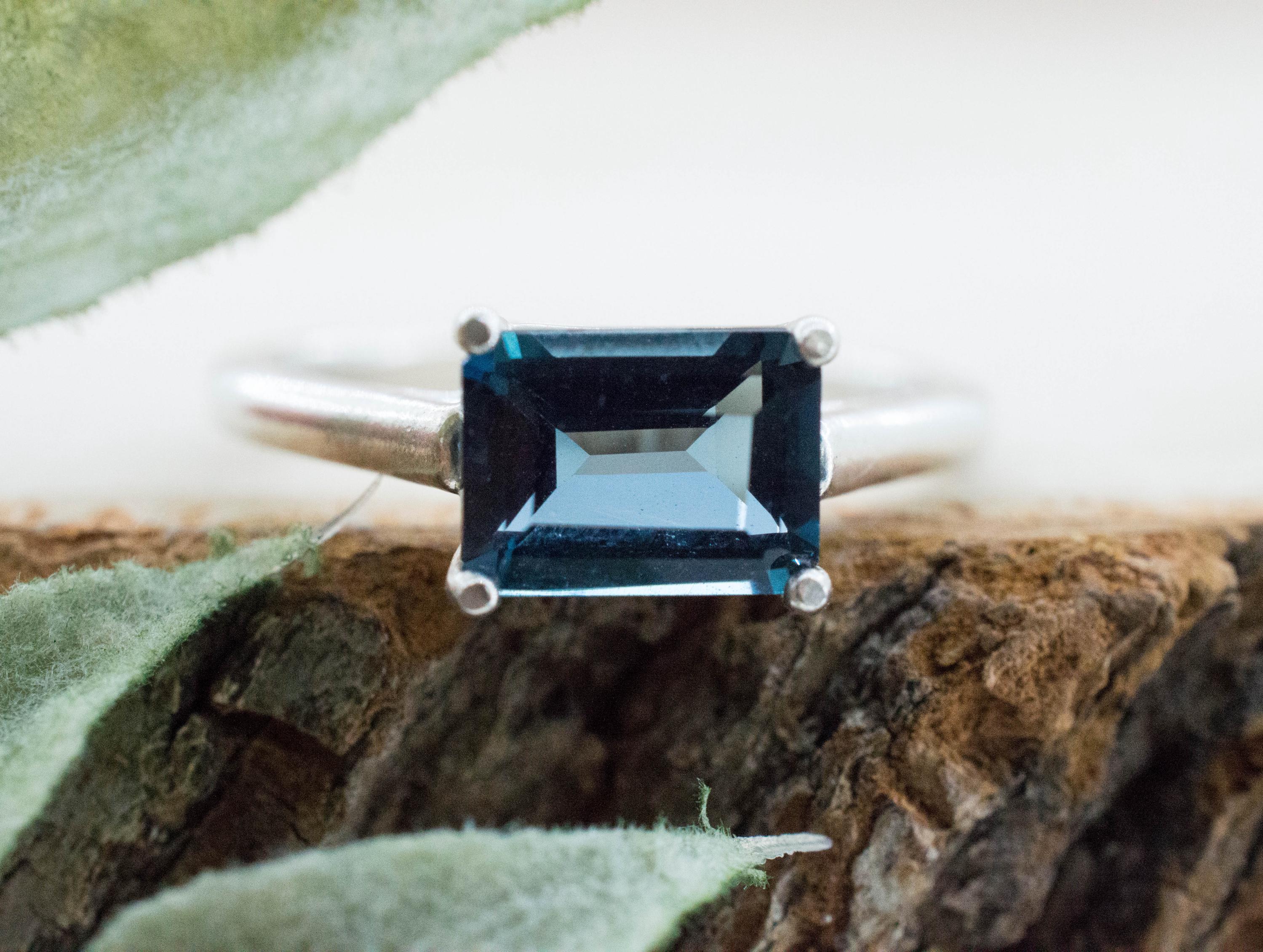 London Blue Topaz Ring, Natural Brazil Topaz; 1.770cts - Mark Oliver Gems