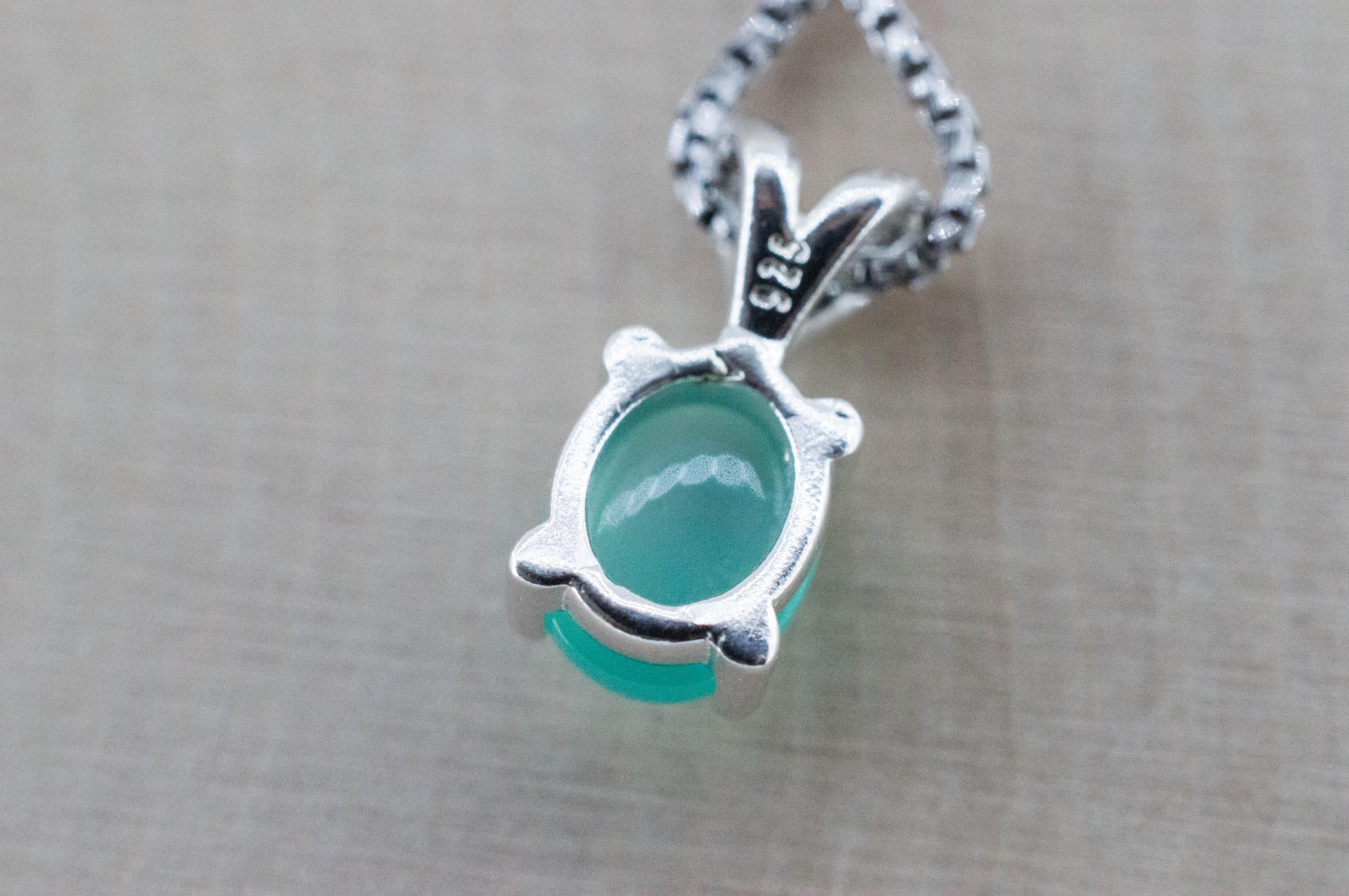 Aquaprase Pendant; Genuine Untreated African Aquaprase™; 2.115cts - Mark Oliver Gems