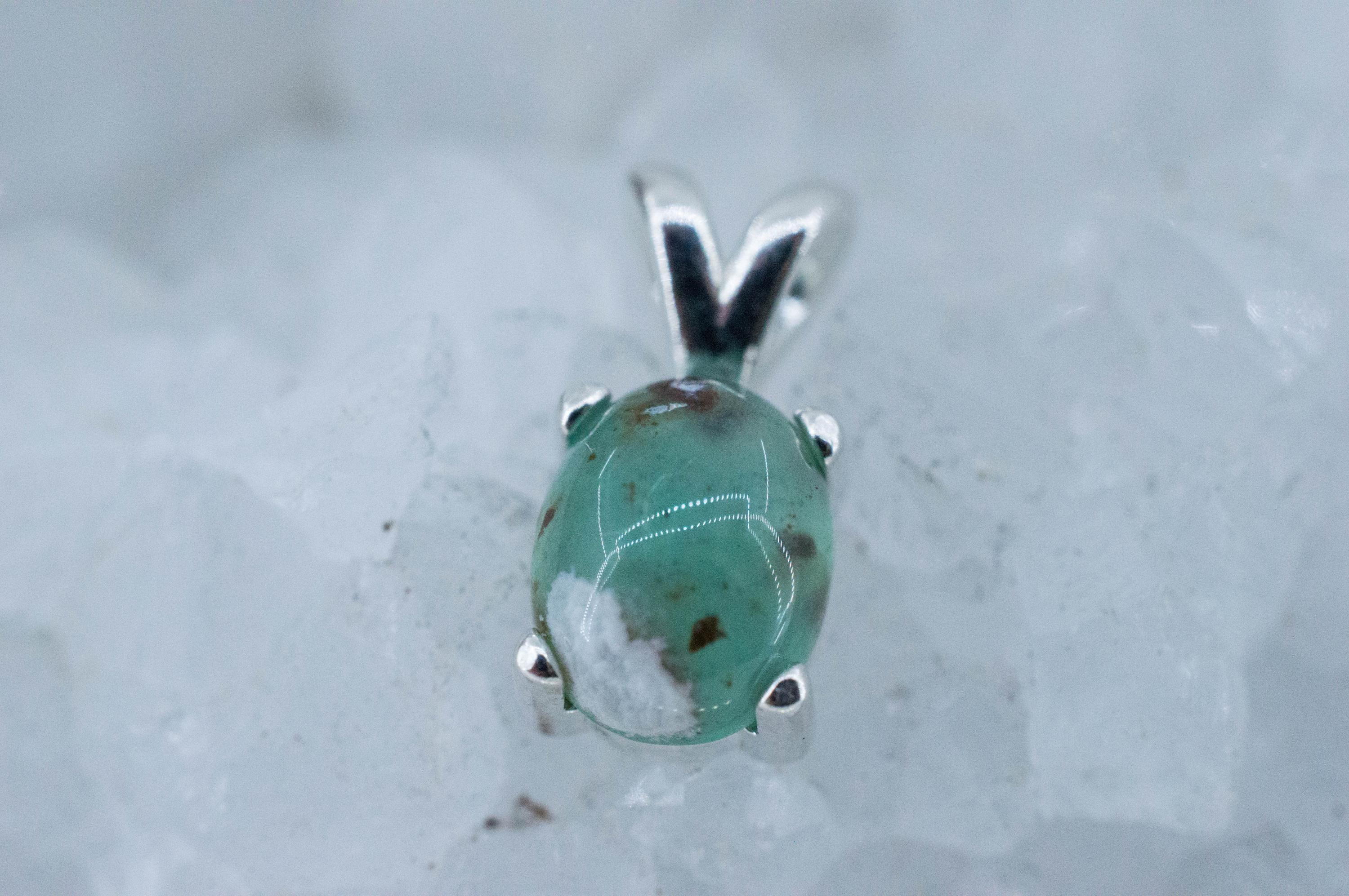 Aquaprase Pendant; Genuine Untreated African Aquaprase™; 2.135cts - Mark Oliver Gems