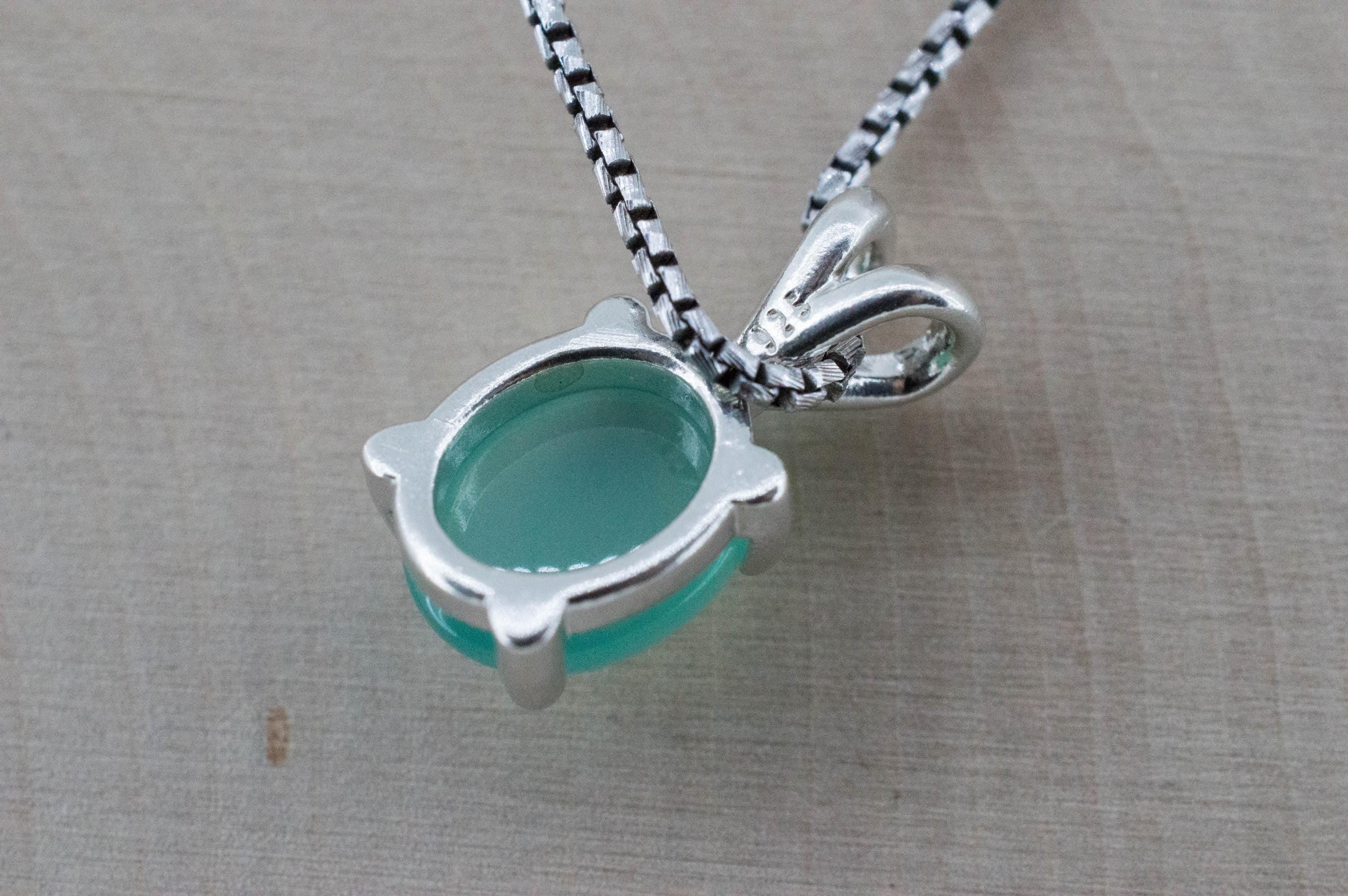 Aquaprase Pendant; Genuine Untreated African Aquaprase™; 3.305cts - Mark Oliver Gems