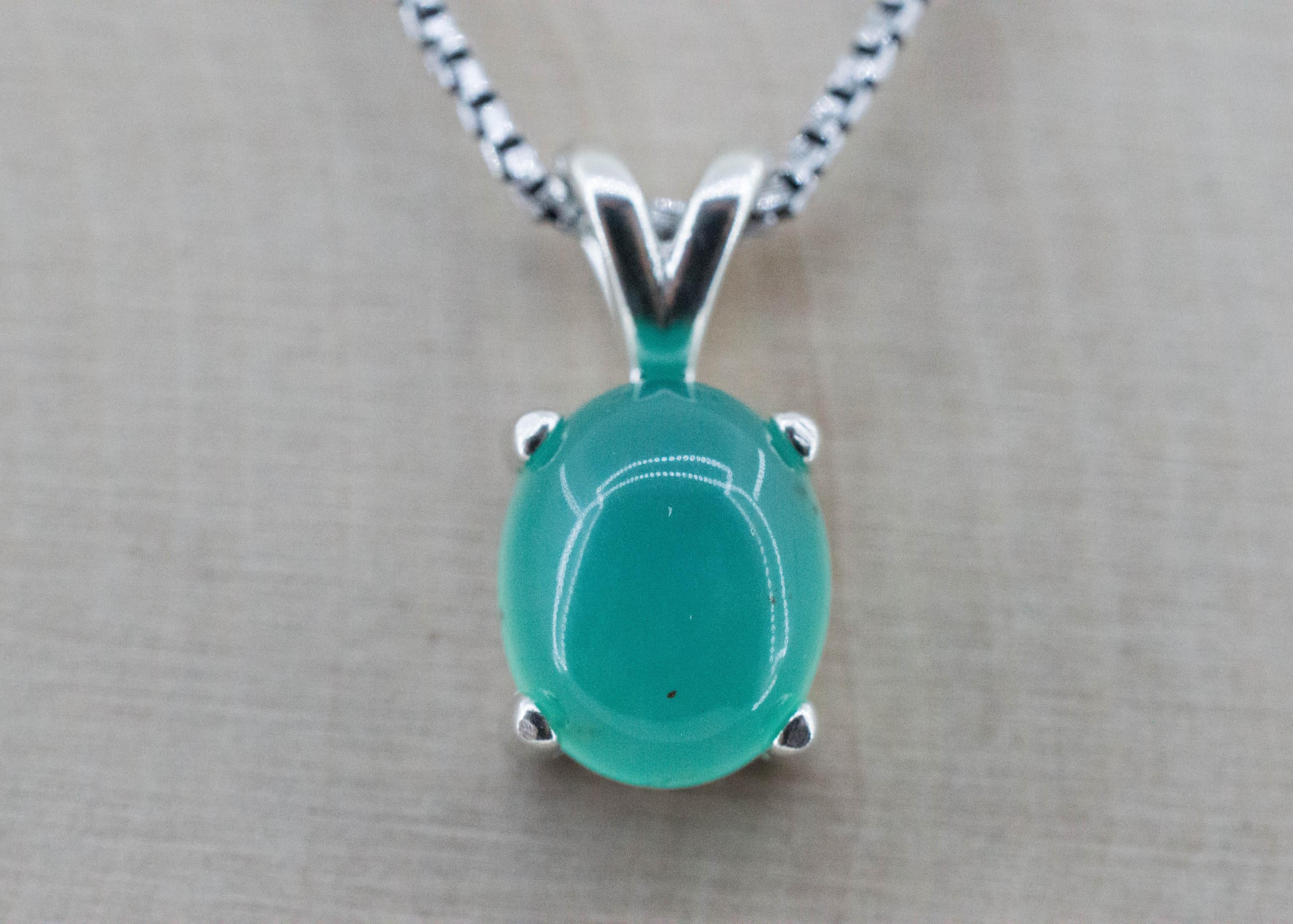 Aquaprase Pendant; Genuine Untreated African Aquaprase™; 3.760cts - Mark Oliver Gems