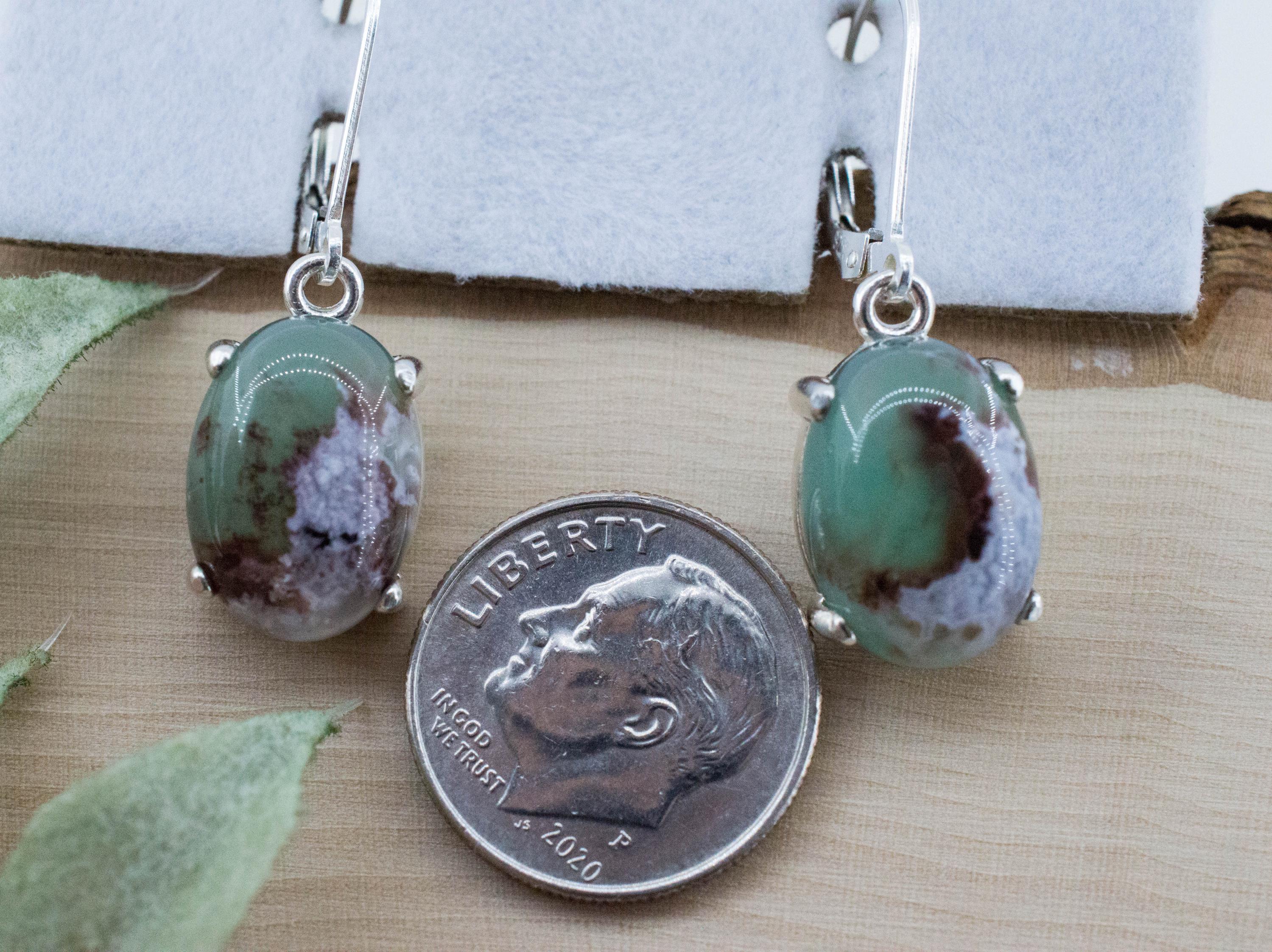 Aquaprase Earrings; Natural Untreated African Aquaprase™; 12.045cts - Mark Oliver Gems