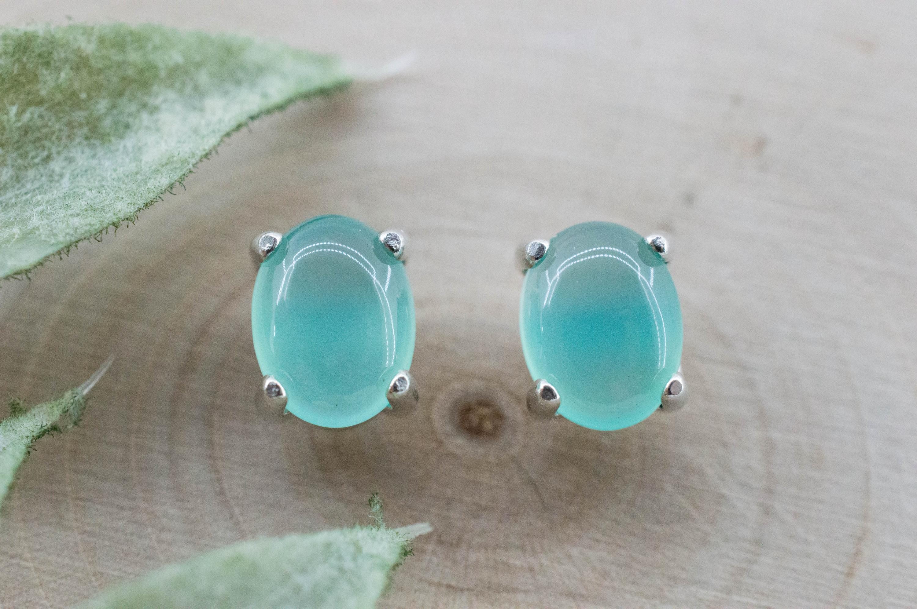 Aquaprase Earrings; Natural Untreated African Aquaprase™; 2.175cts - Mark Oliver Gems