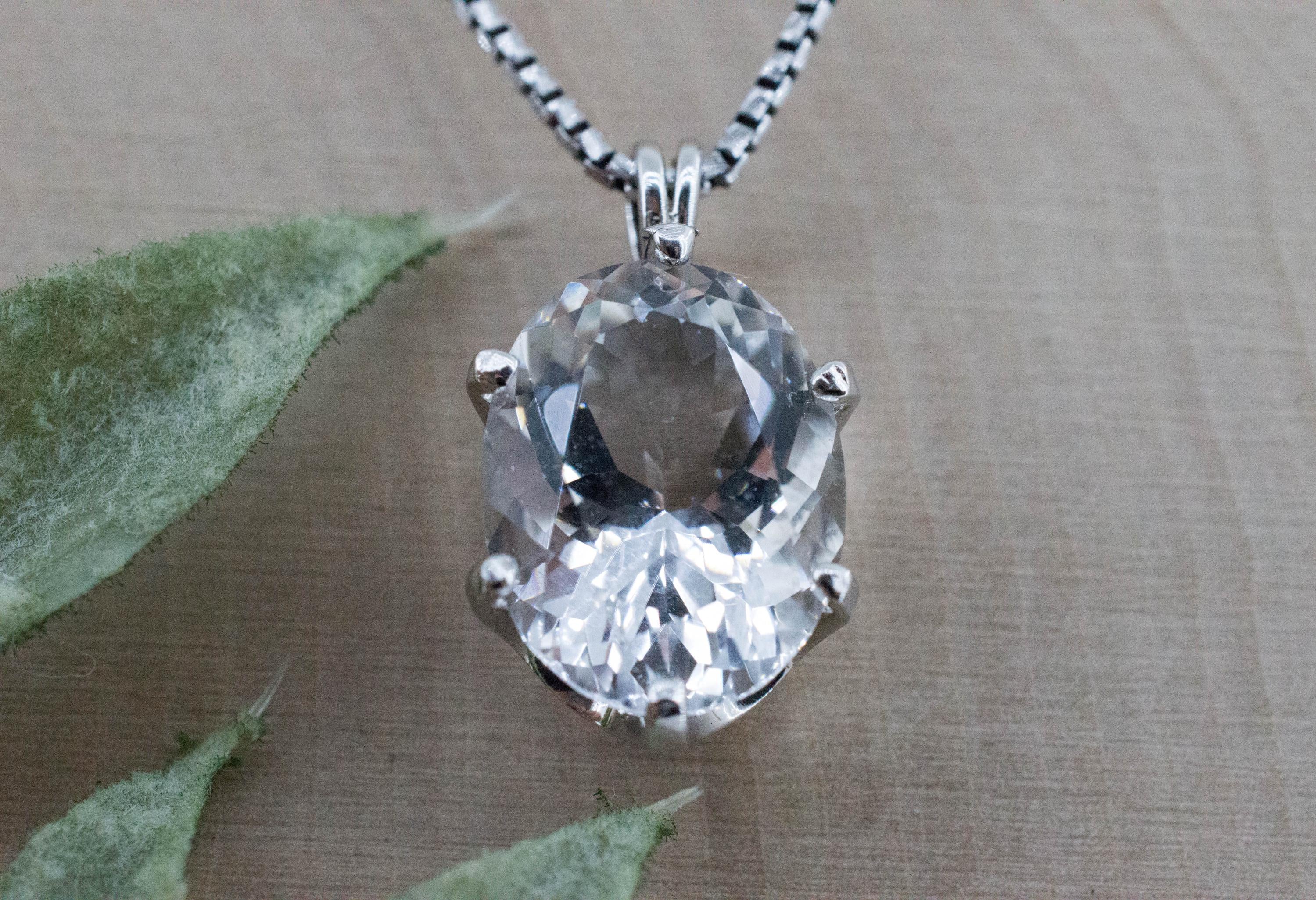 Quartz Pendant, Natural Untreated Tanzania Mondo Quartz; 7.460cts - Mark Oliver Gems