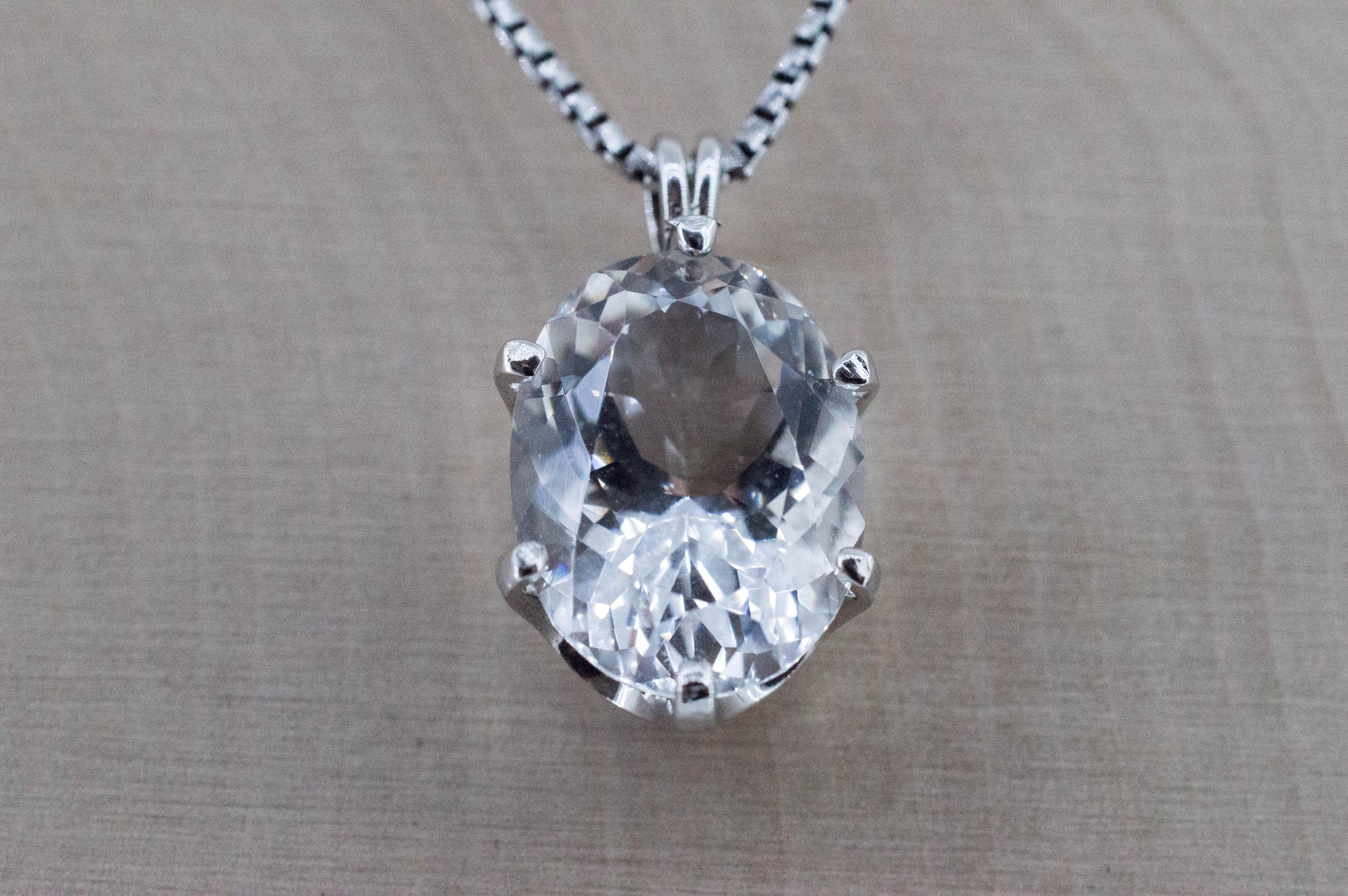 Quartz Pendant, Natural Untreated Tanzania Mondo Quartz; 7.460cts - Mark Oliver Gems