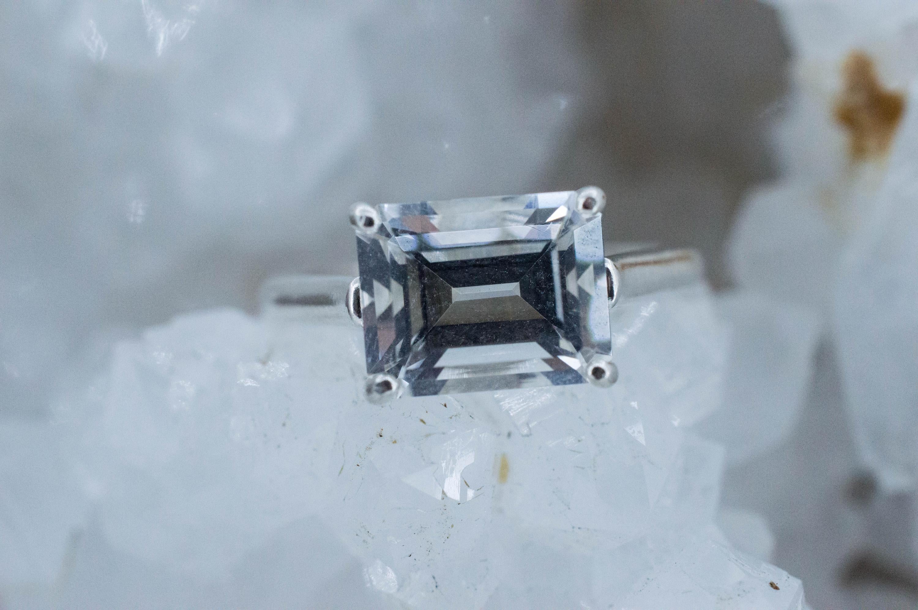 Quartz Ring, Natural Untreated Tanzania Mondo Quartz; 3.105cts - Mark Oliver Gems