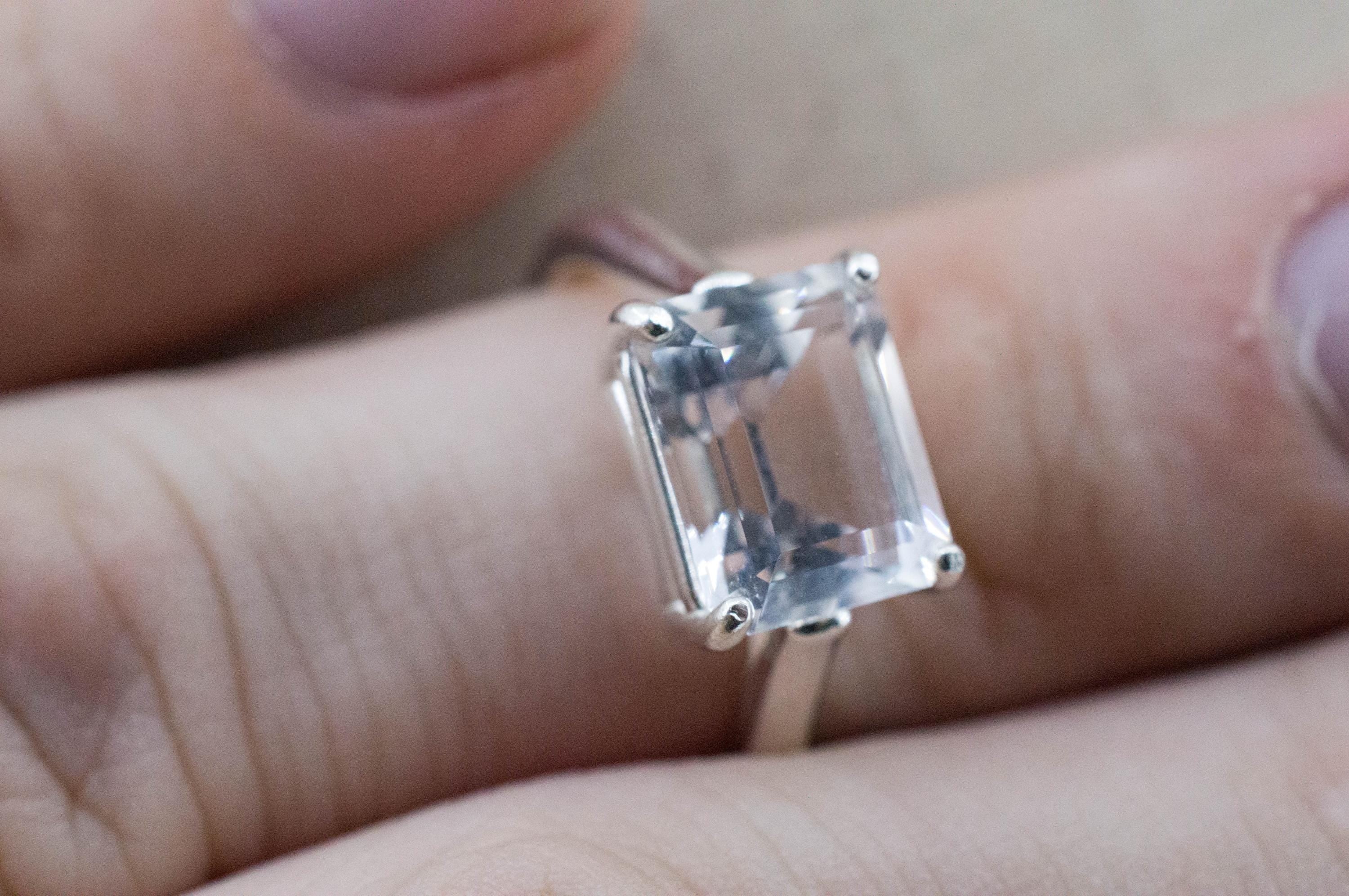 Quartz Ring, Natural Untreated Tanzania Mondo Quartz; 3.105cts - Mark Oliver Gems