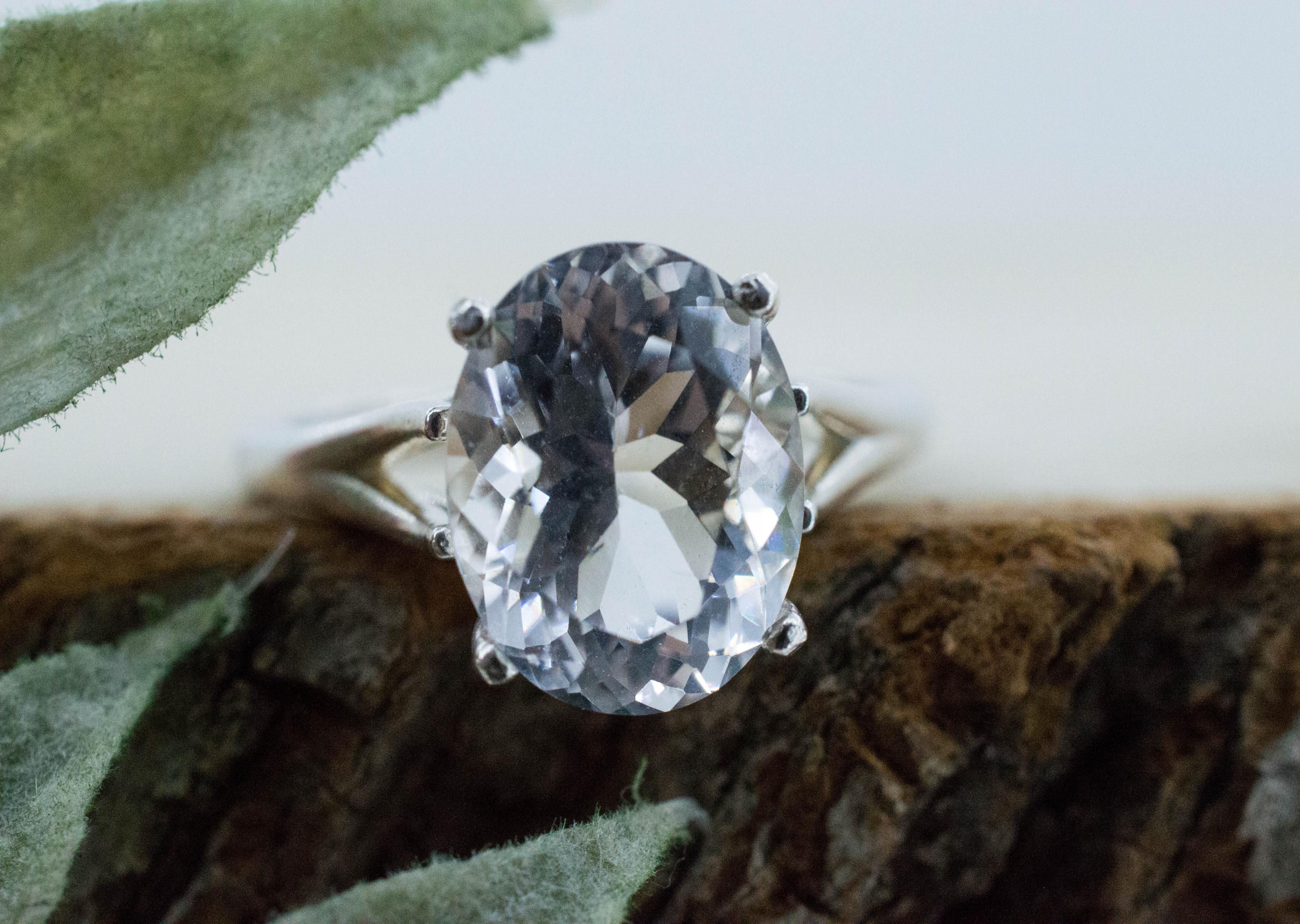 Quartz Ring, Natural Untreated Tanzania Mondo Quartz; 3.525cts - Mark Oliver Gems