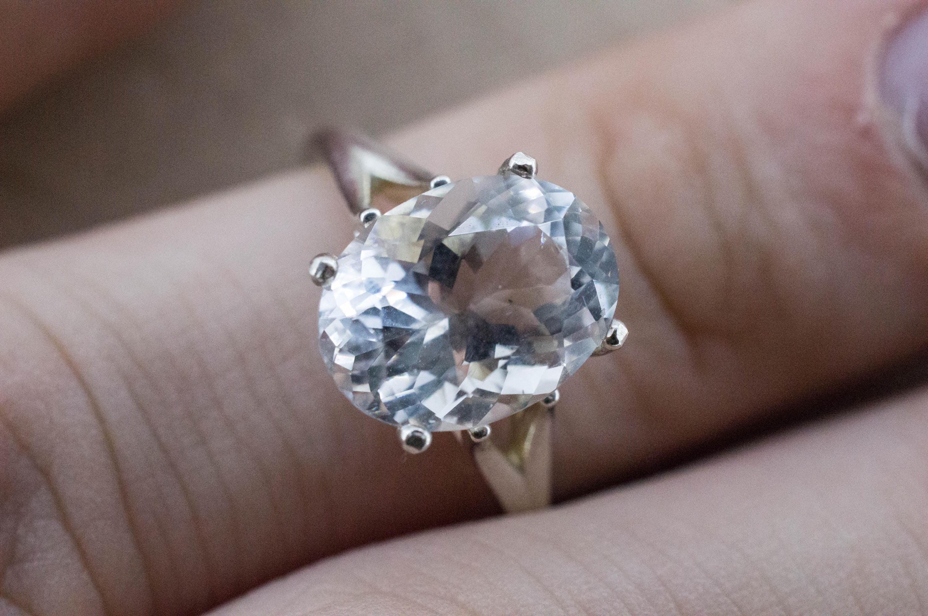 Quartz Ring, Natural Untreated Tanzania Mondo Quartz; 3.525cts - Mark Oliver Gems