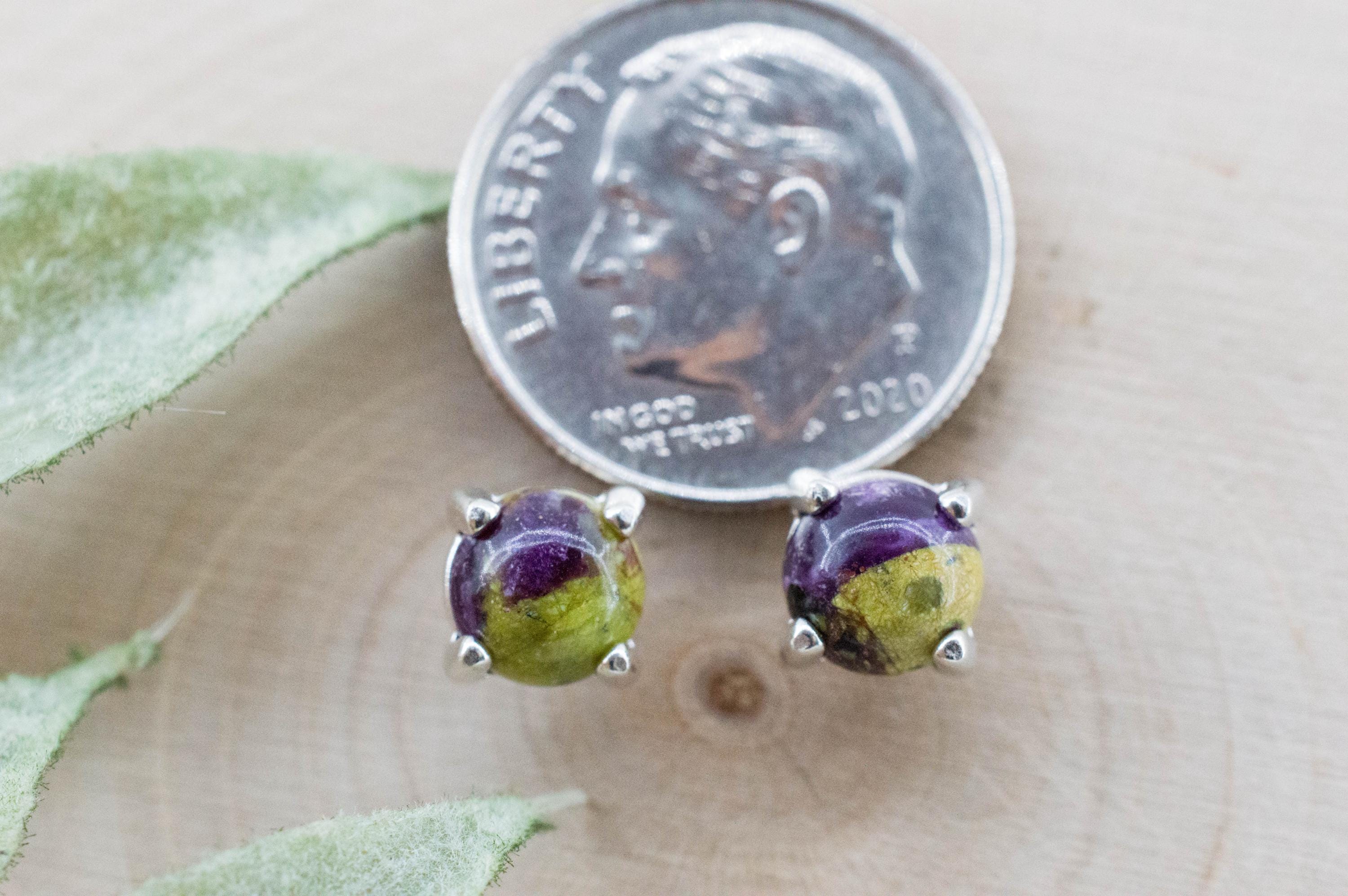 Stichtite Earrings; Genuine Untreated Australian Atlantisite 1.255cts - Mark Oliver Gems