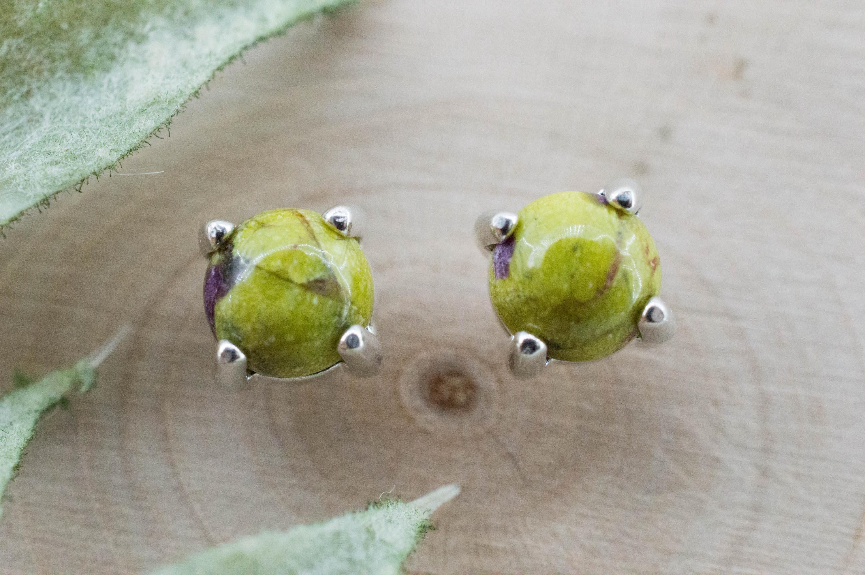 Stichtite Earrings; Genuine Untreated Australian Atlantisite 1.320cts - Mark Oliver Gems