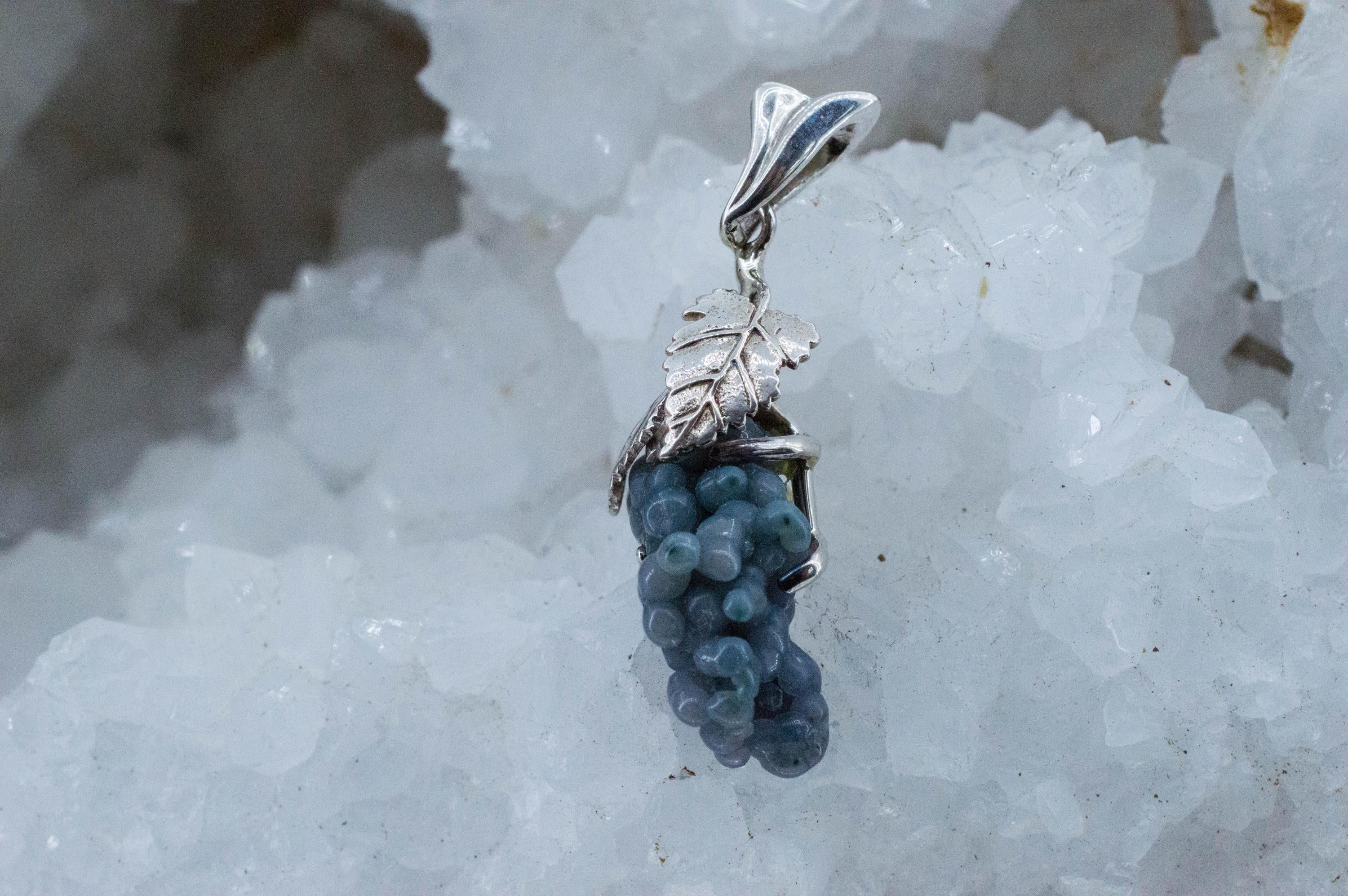 Grape Agate Pendant, Natural Untreated Indonesian Agate; 28.30cts - Mark Oliver Gems