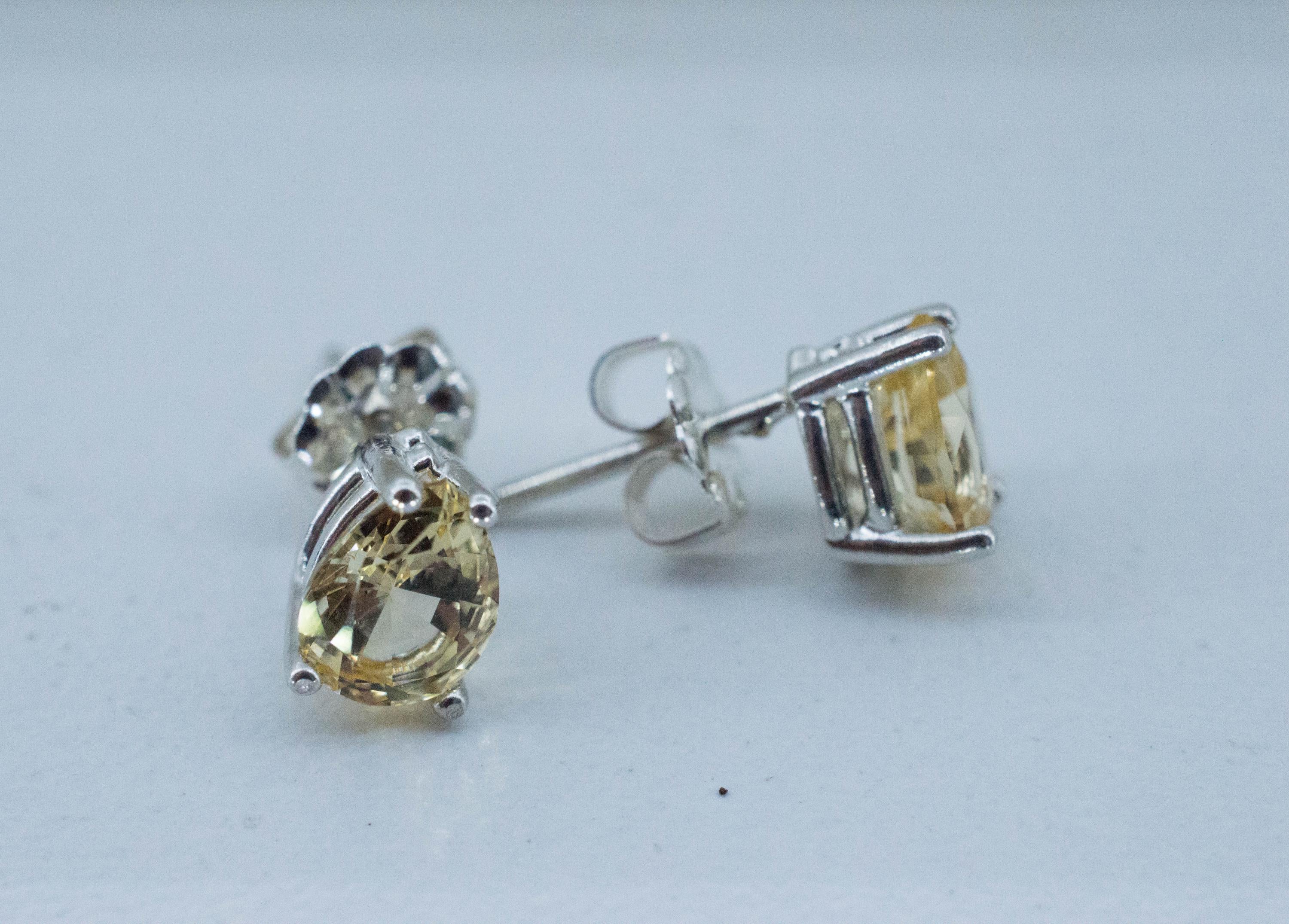 Imperial Topaz Earrings; Natural Untreated Brazil Topaz; 2.010cts - Mark Oliver Gems