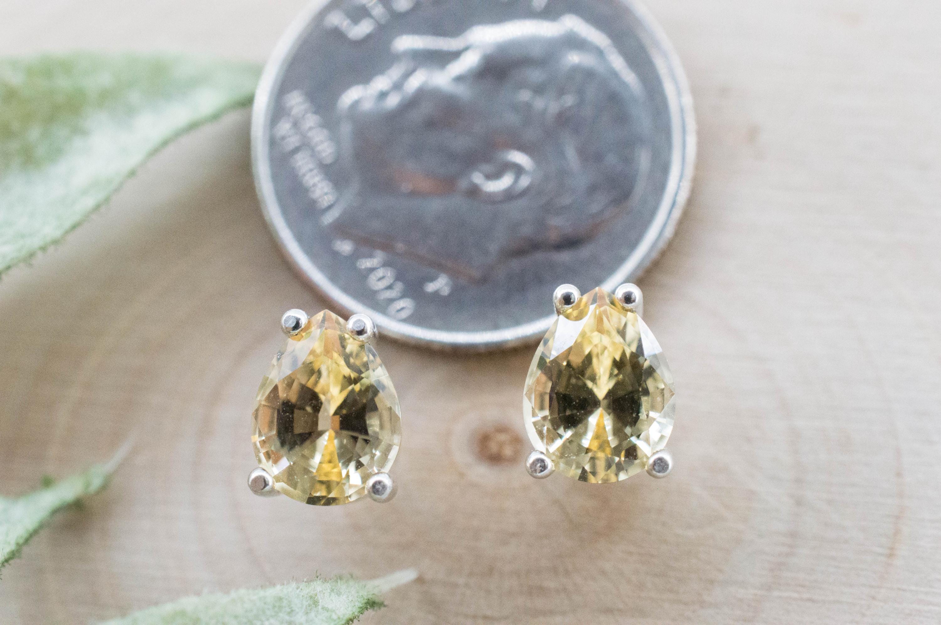 Imperial Topaz Earrings; Natural Untreated Brazil Topaz; 2.010cts - Mark Oliver Gems
