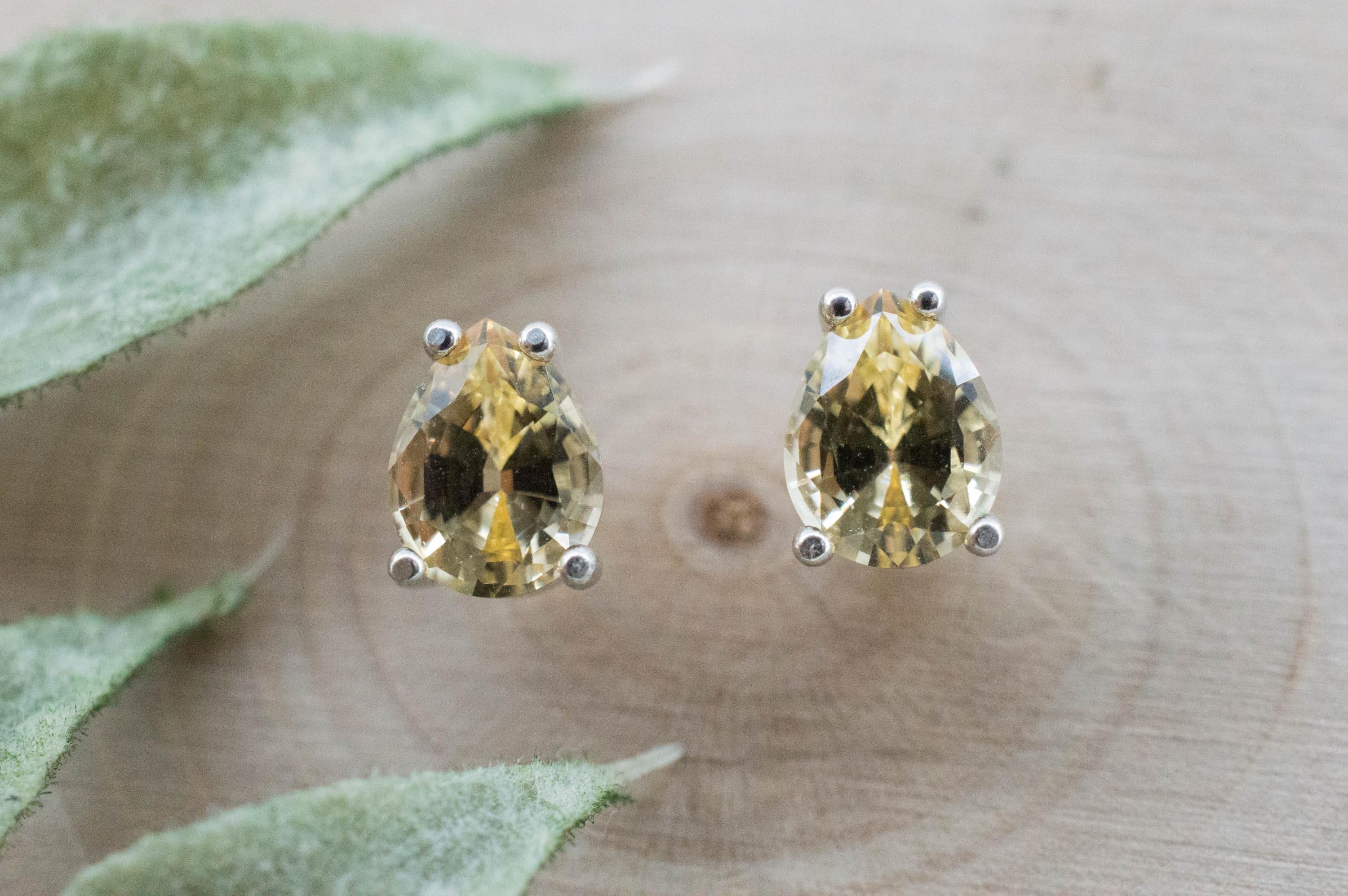 Imperial Topaz Earrings; Natural Untreated Brazil Topaz; 2.010cts - Mark Oliver Gems