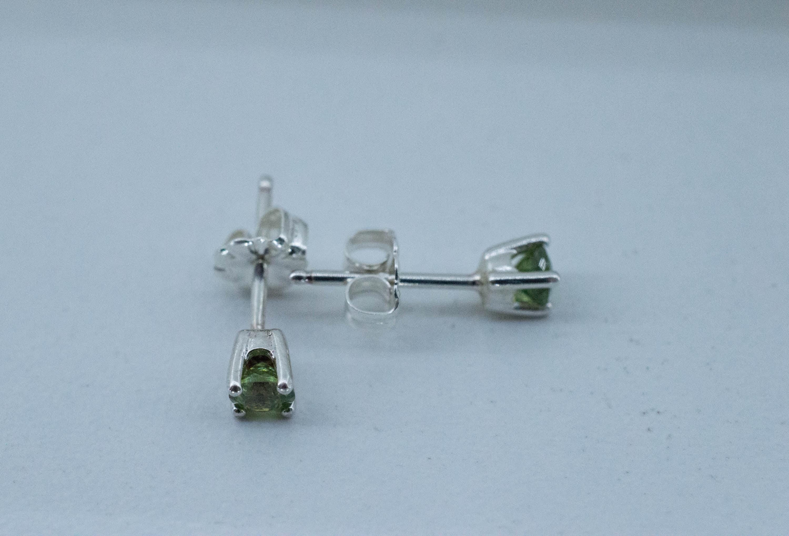Demantoid Garnet Earrings; Natural Untreated Madagascar Demantoid; 0.485cts - Mark Oliver Gems