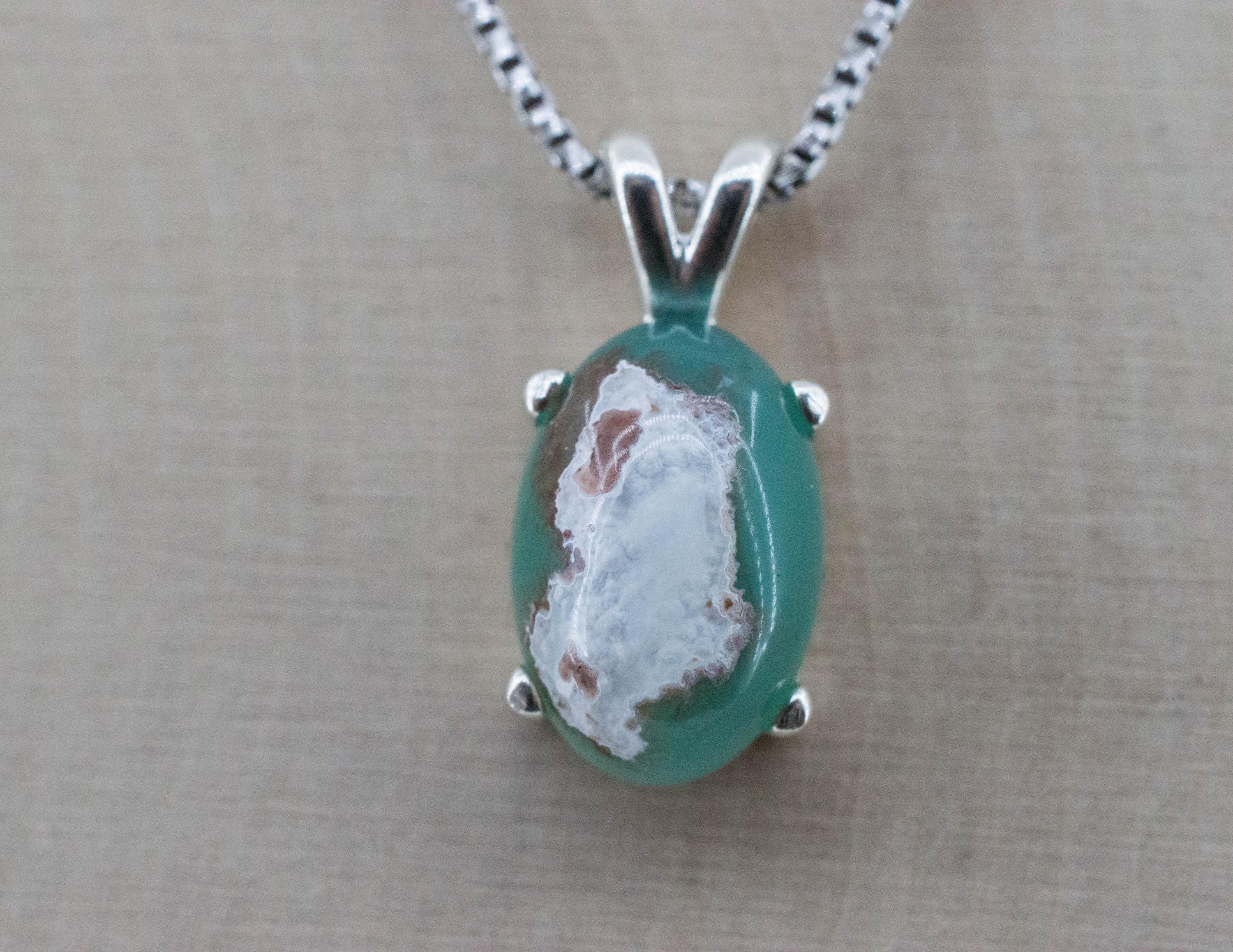 Aquaprase Pendant; Genuine Untreated African Aquaprase™; 6.885cts - Mark Oliver Gems